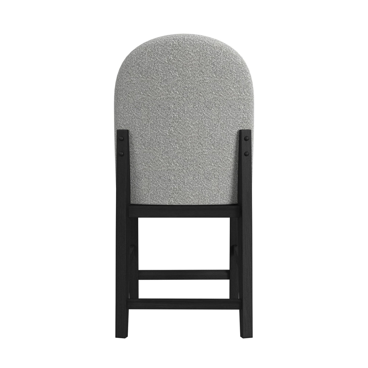 Portland - Round Back Counter Stool (Set of 2) - Black / Gray