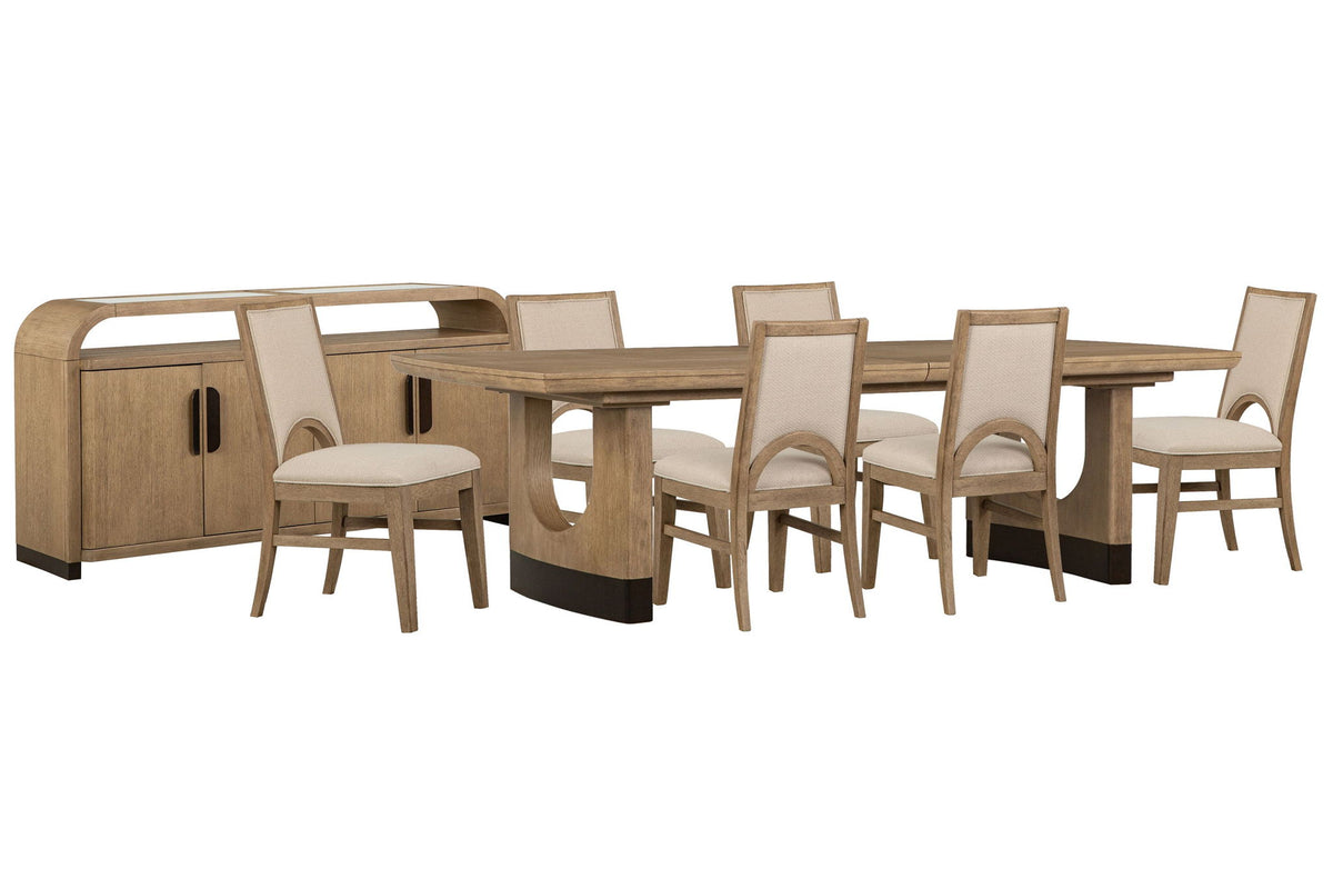 Tristan - Extendable Trestle Dining Table Set