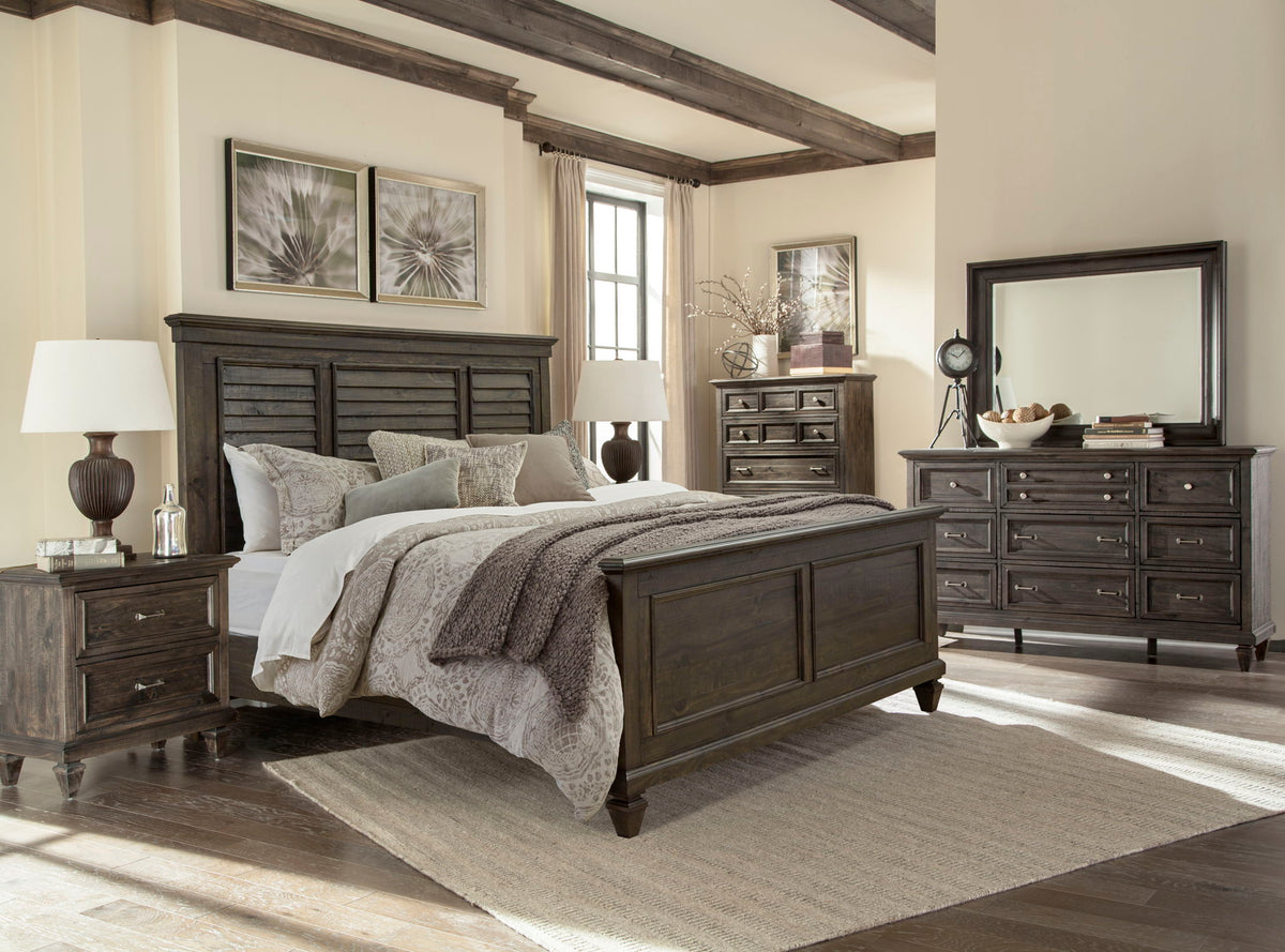 Calistoga - Mirror In Weathered Charcoal - Weathered Charcoal