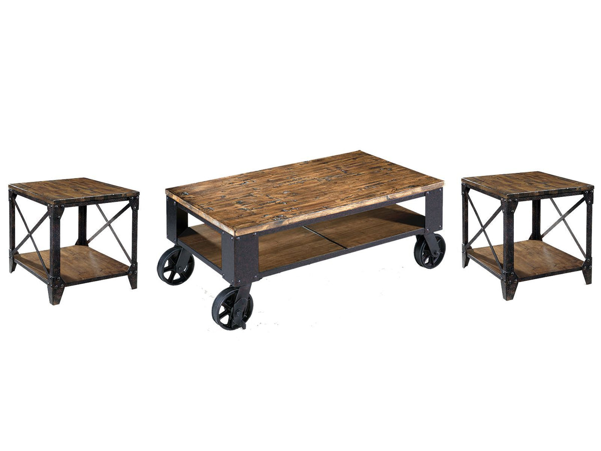 Pinebrook - Rectangular Starter Cocktail Table Set