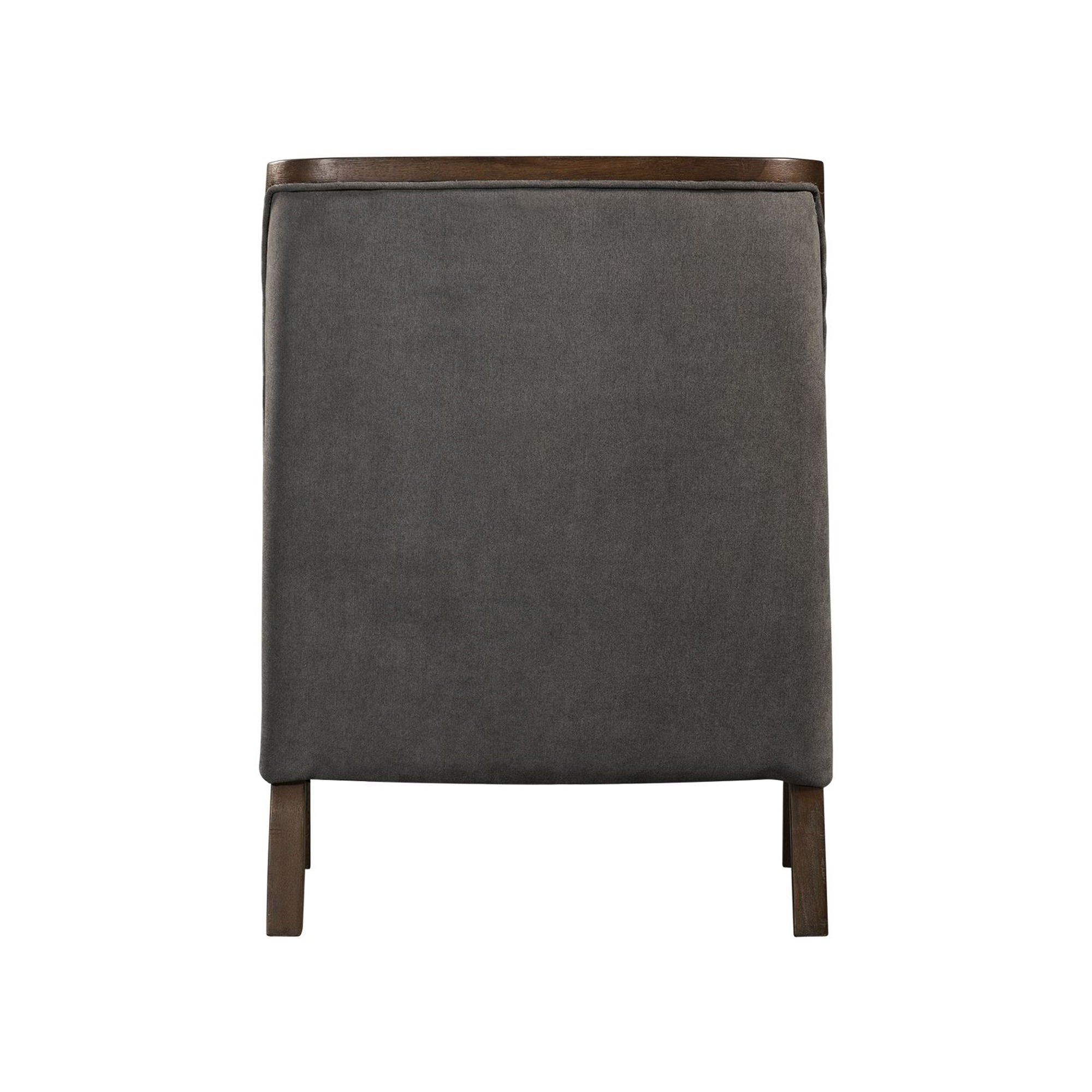 Hopkins - Accent Chair With Brown Frame