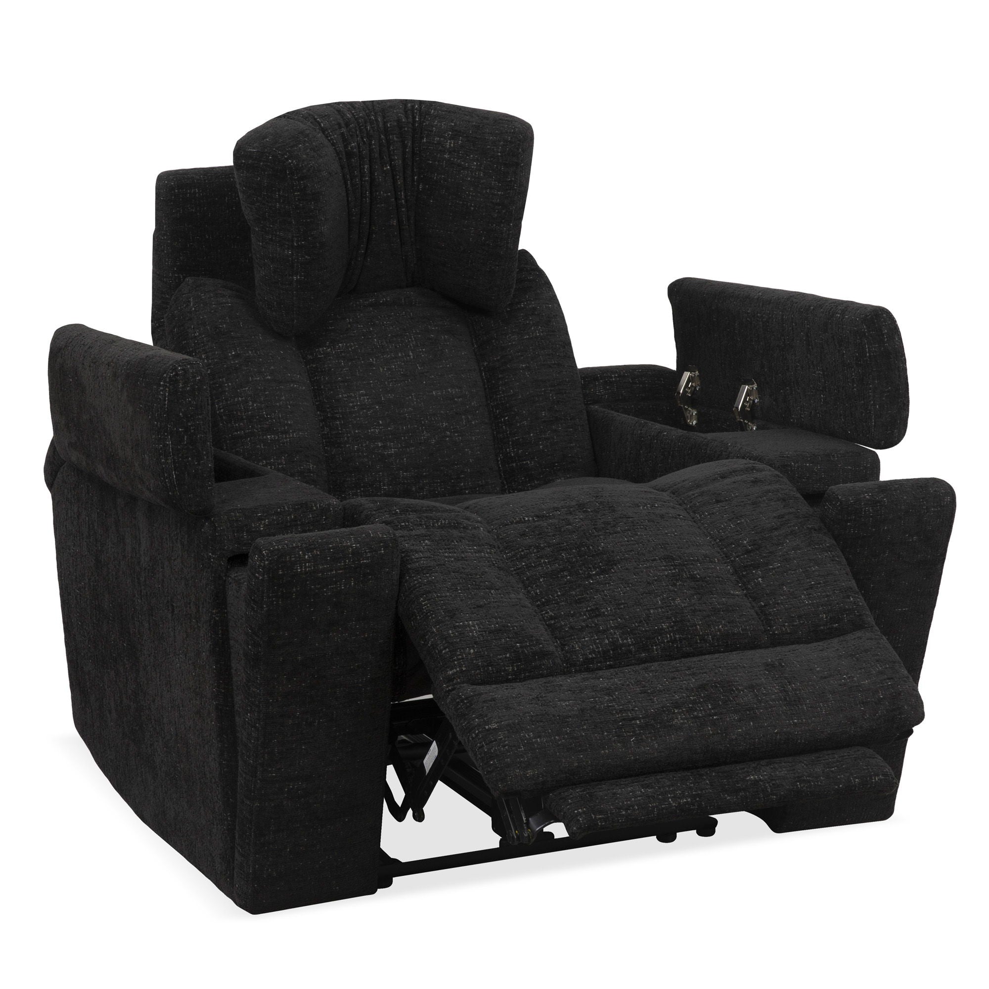 Phoenix - Zero Gravity Power 3 Seat Home Theater Seating With 2 Wedges And Immersive Audio