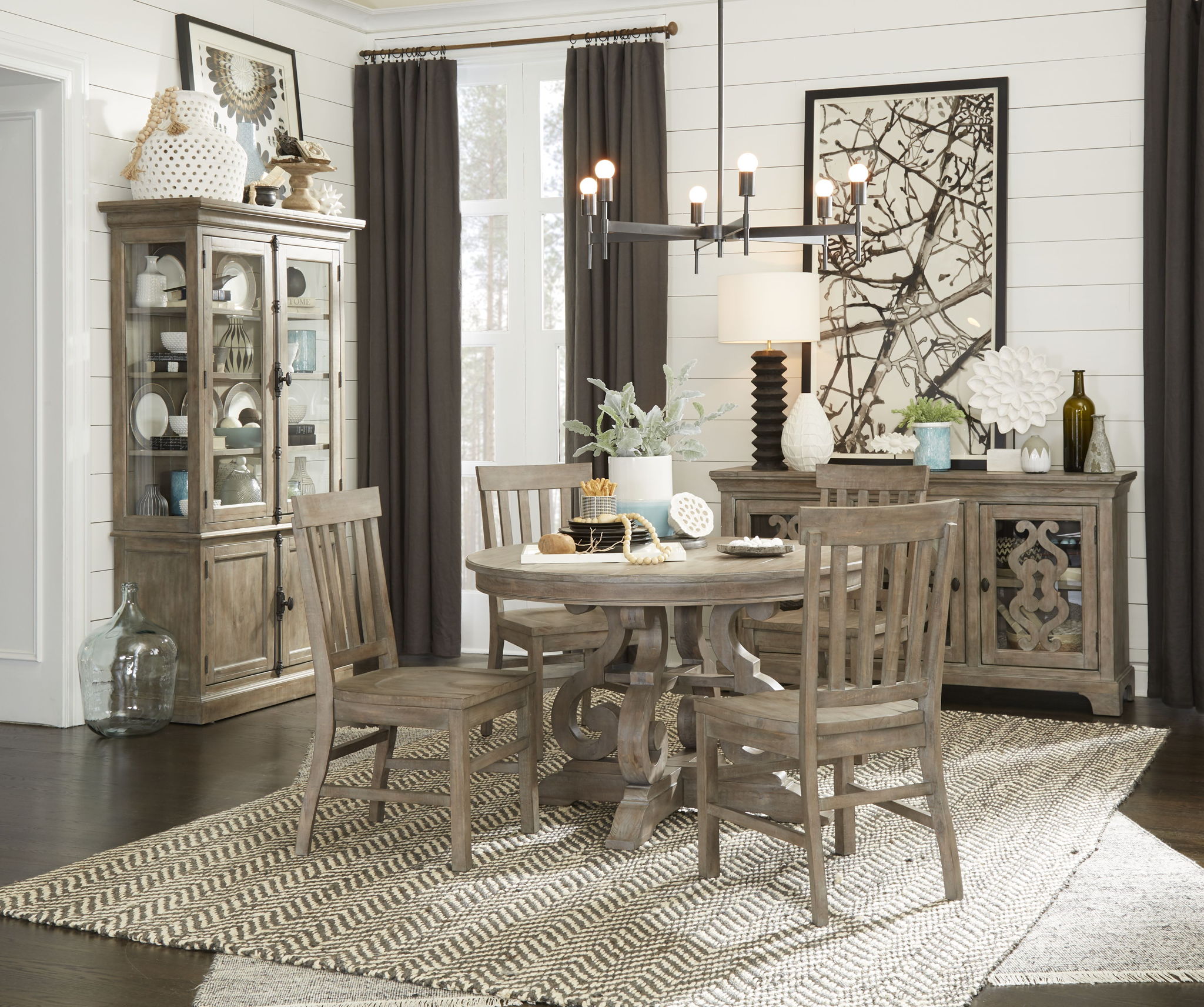 Tinley Park - 48" Round Dining Table - Dove Tail Gray