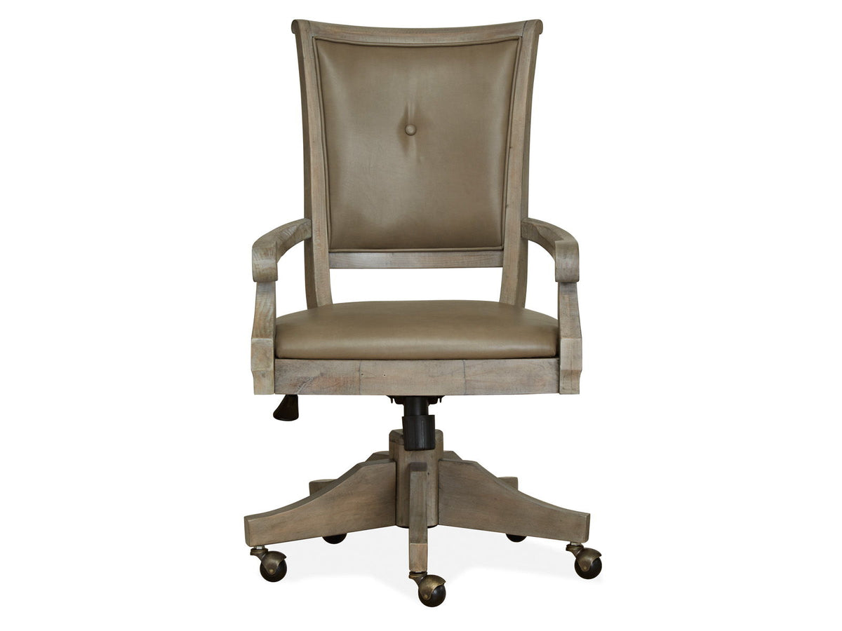 Lancaster - Fully Upholstered Swivel Chair - Dove Tail Gray