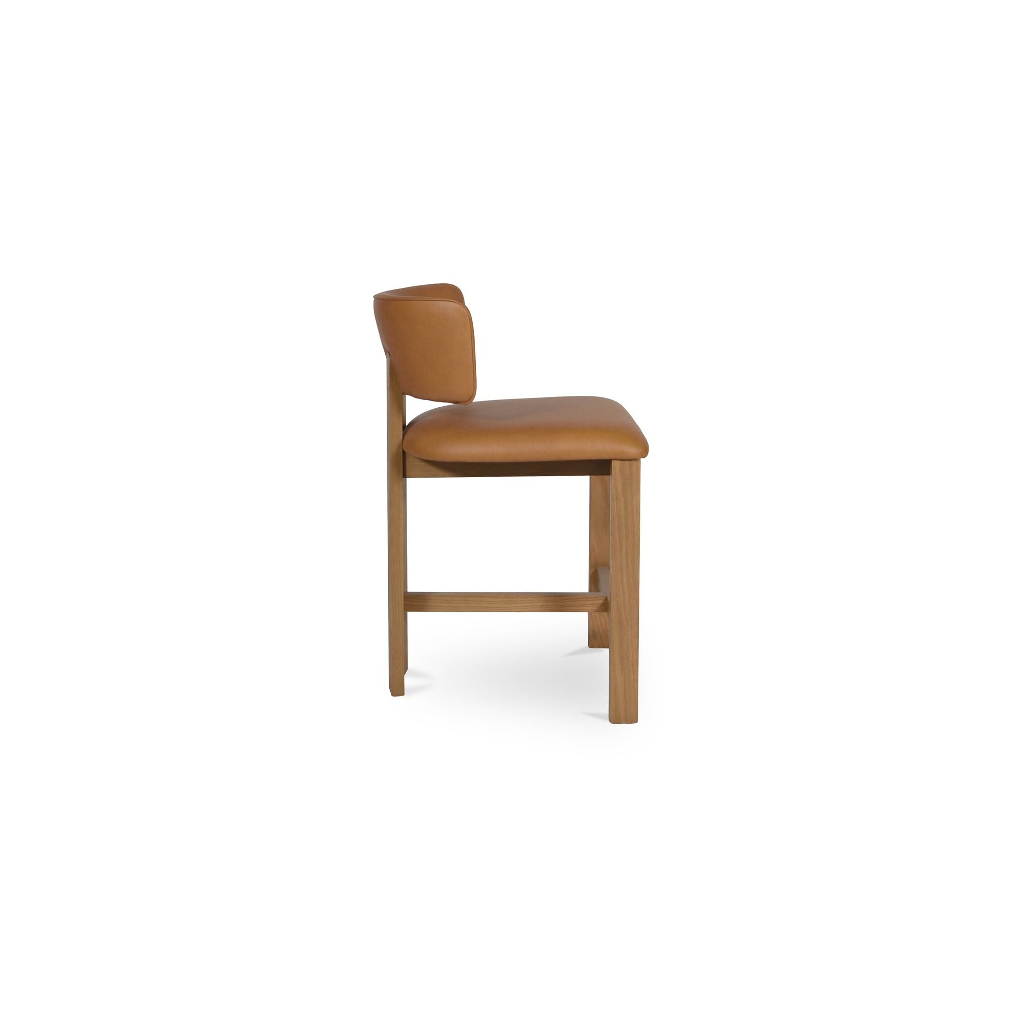 Morel - Leather Counter Stool - Brown