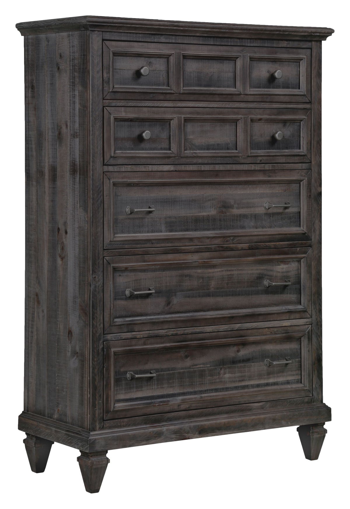 Calistoga - 5 Drawer Chest - Weathered Charcoal