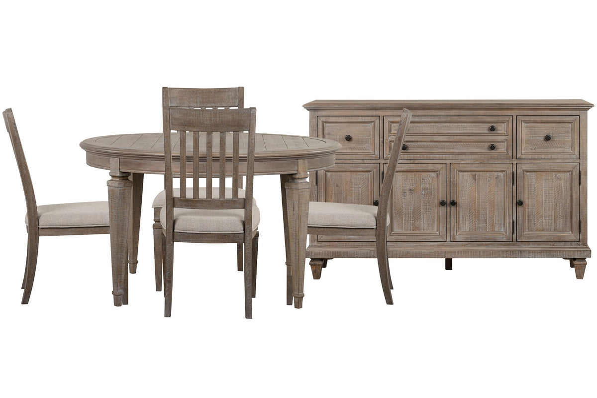 Lancaster - Extendable Round Dining Table Set