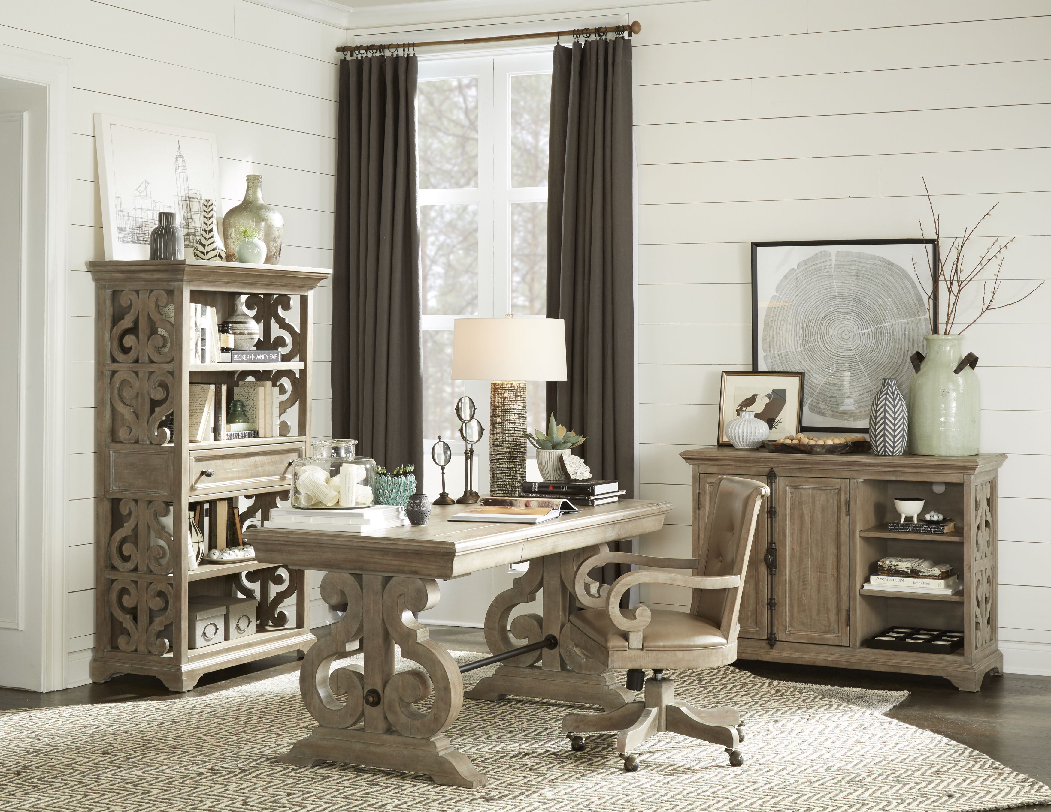 Tinley Park - Bookcase - Dove Tail Gray