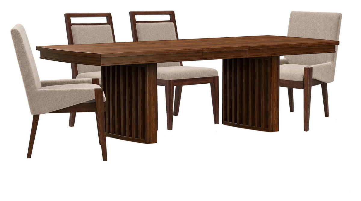 Reena - Extendable Trestle Dining Table Set