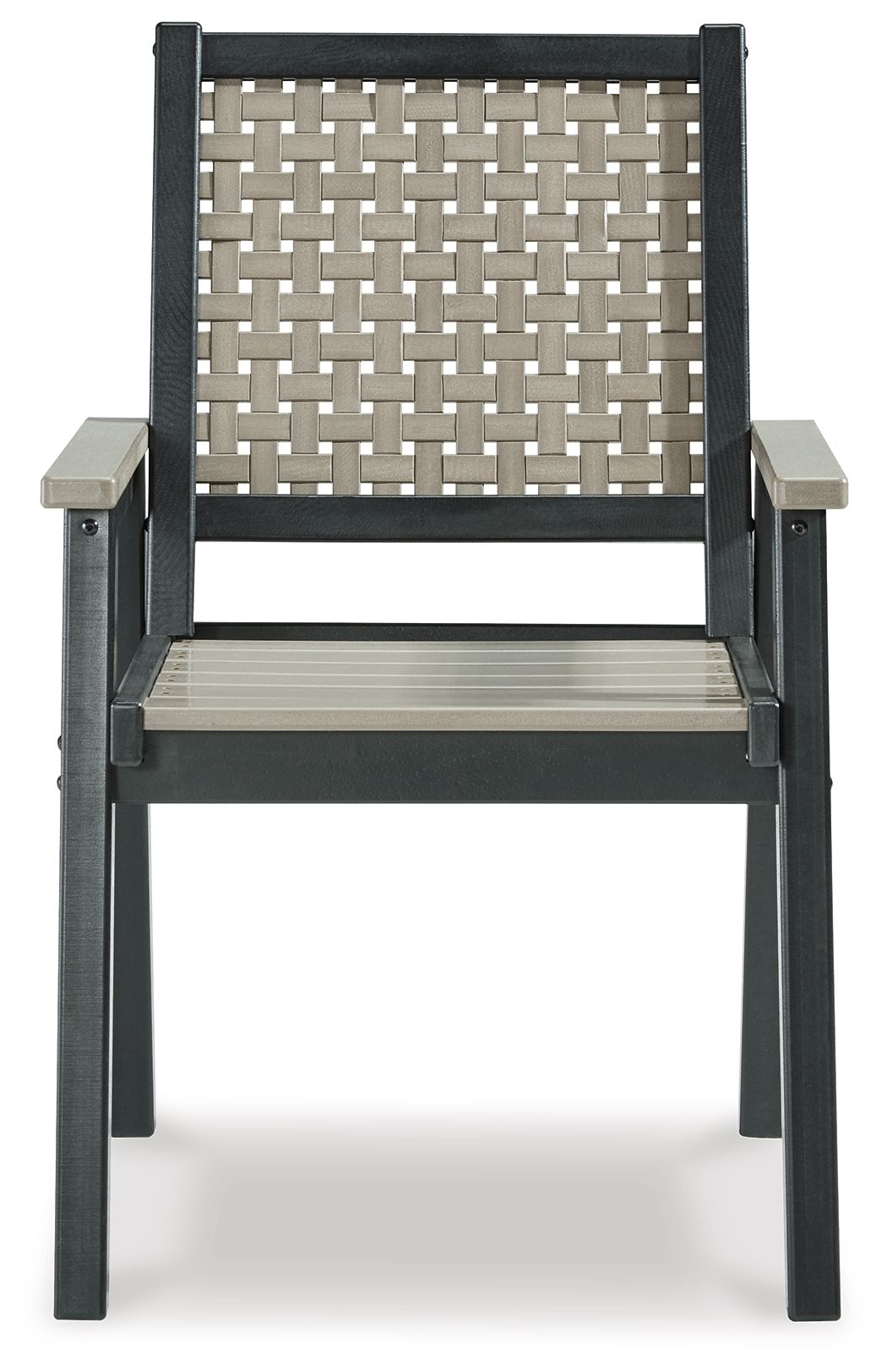 Mount Valley - Arm Chair (Set of 2) - Black / Driftwood