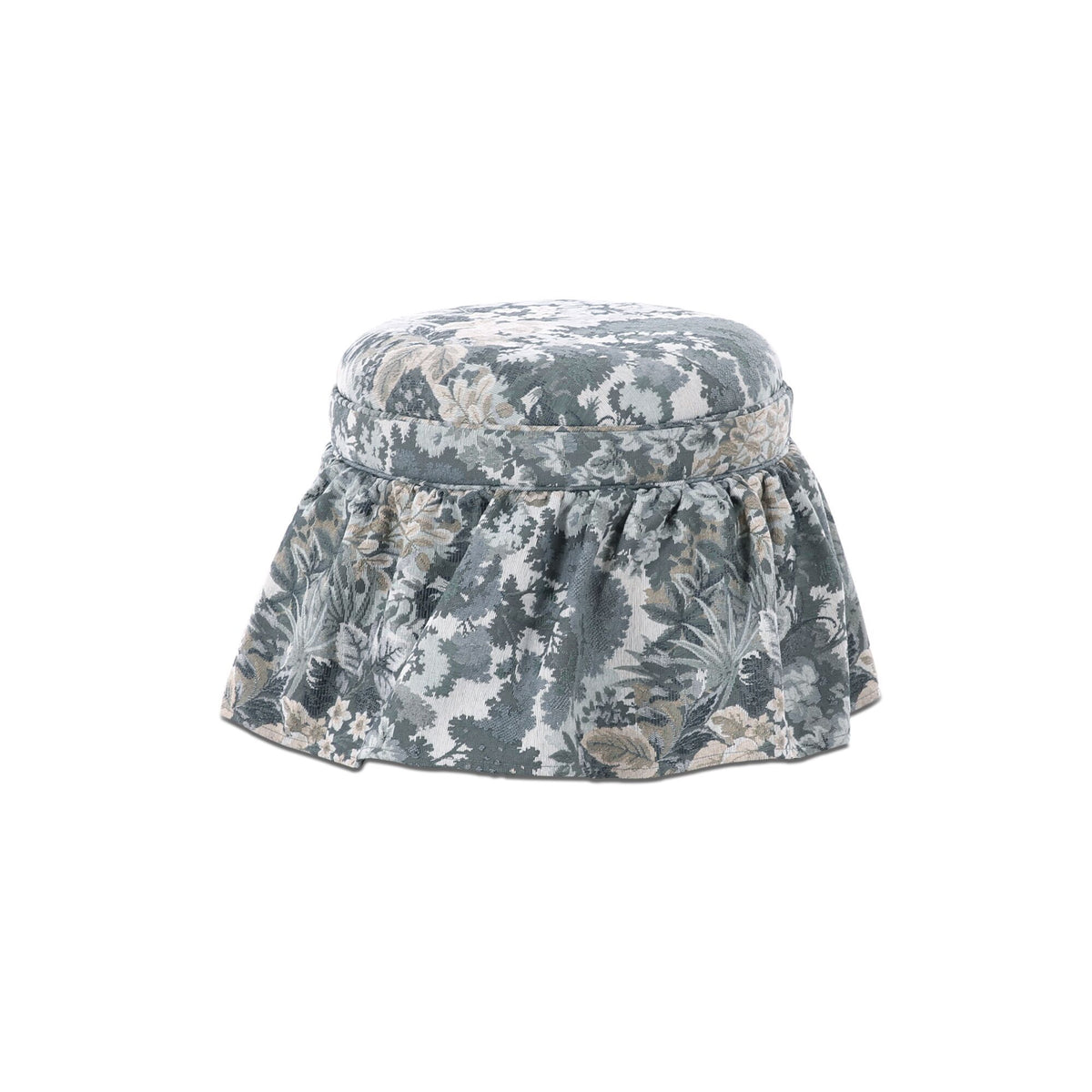 Heidi - Storage Ottoman Tapestry - Blue / Gray