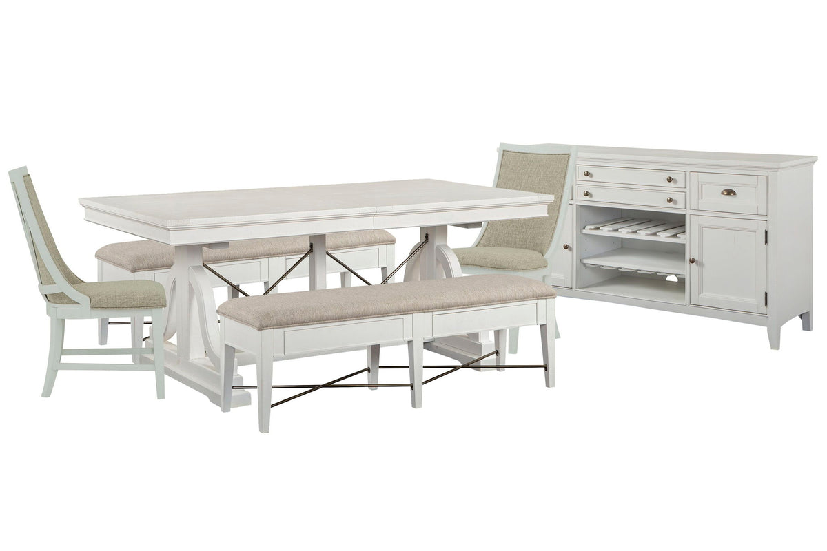 Heron Cove - Extendable Trestle Dining Table Set
