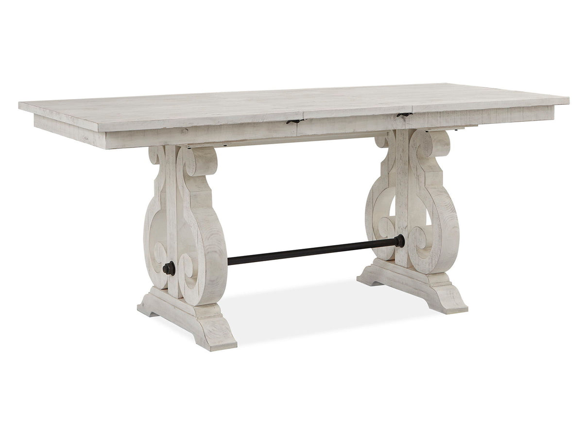 Bronwyn - Rectangular Counter Dining Table - Alabaster
