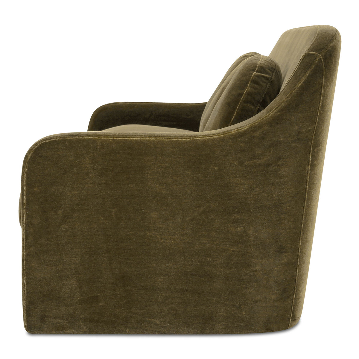Rialto - Faux Mohair Sofa - Deep Green