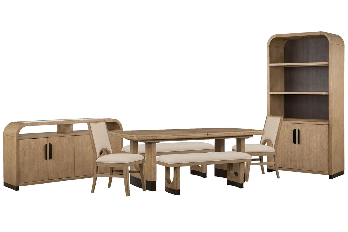 Tristan - Extendable Trestle Dining Table Set