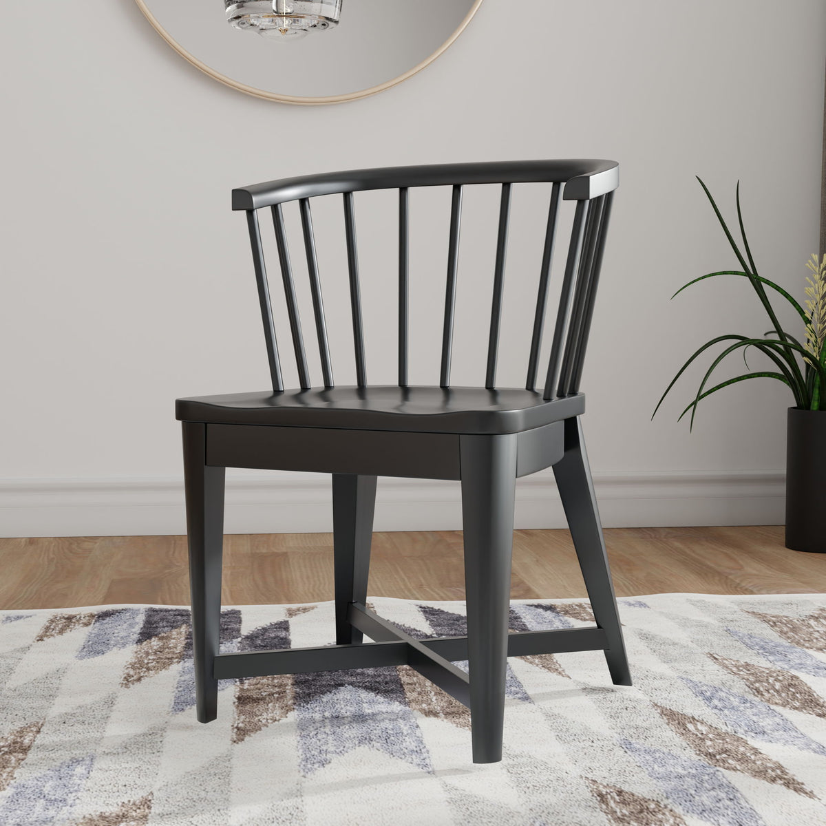 Americana Modern Dining - Barrel Dining Chair (Set of 2) - Black