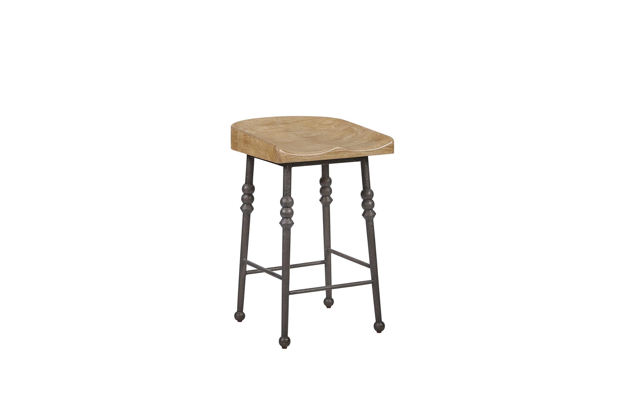 Tarrington - Counter Height Saddle Stool (Set of 2) - Cashew