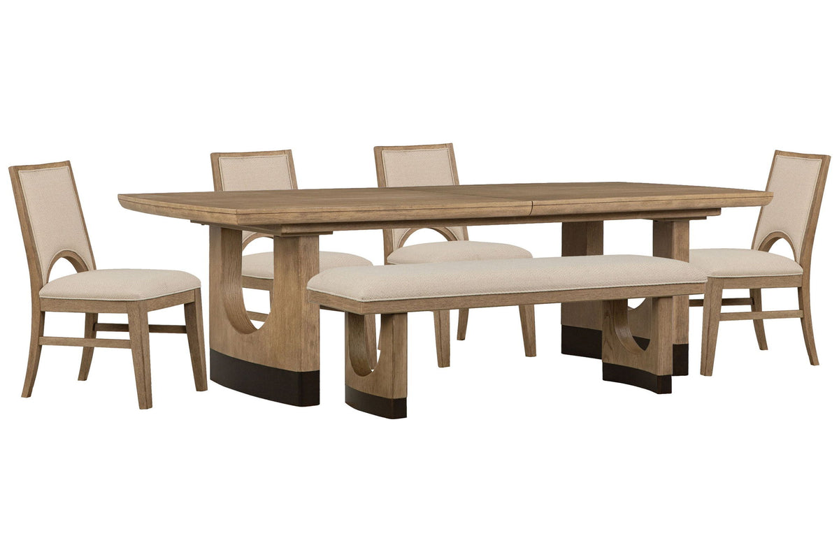 Tristan - Extendable Trestle Dining Table Set