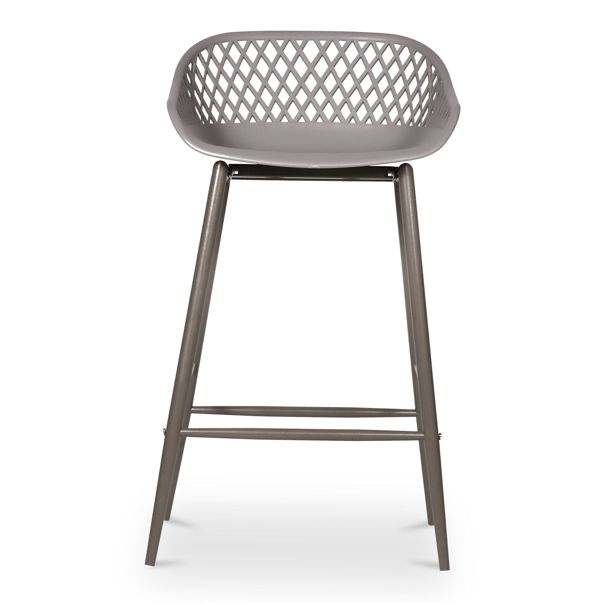 Piazza - Outdoor Counter Stool (Set of 2) - Gray