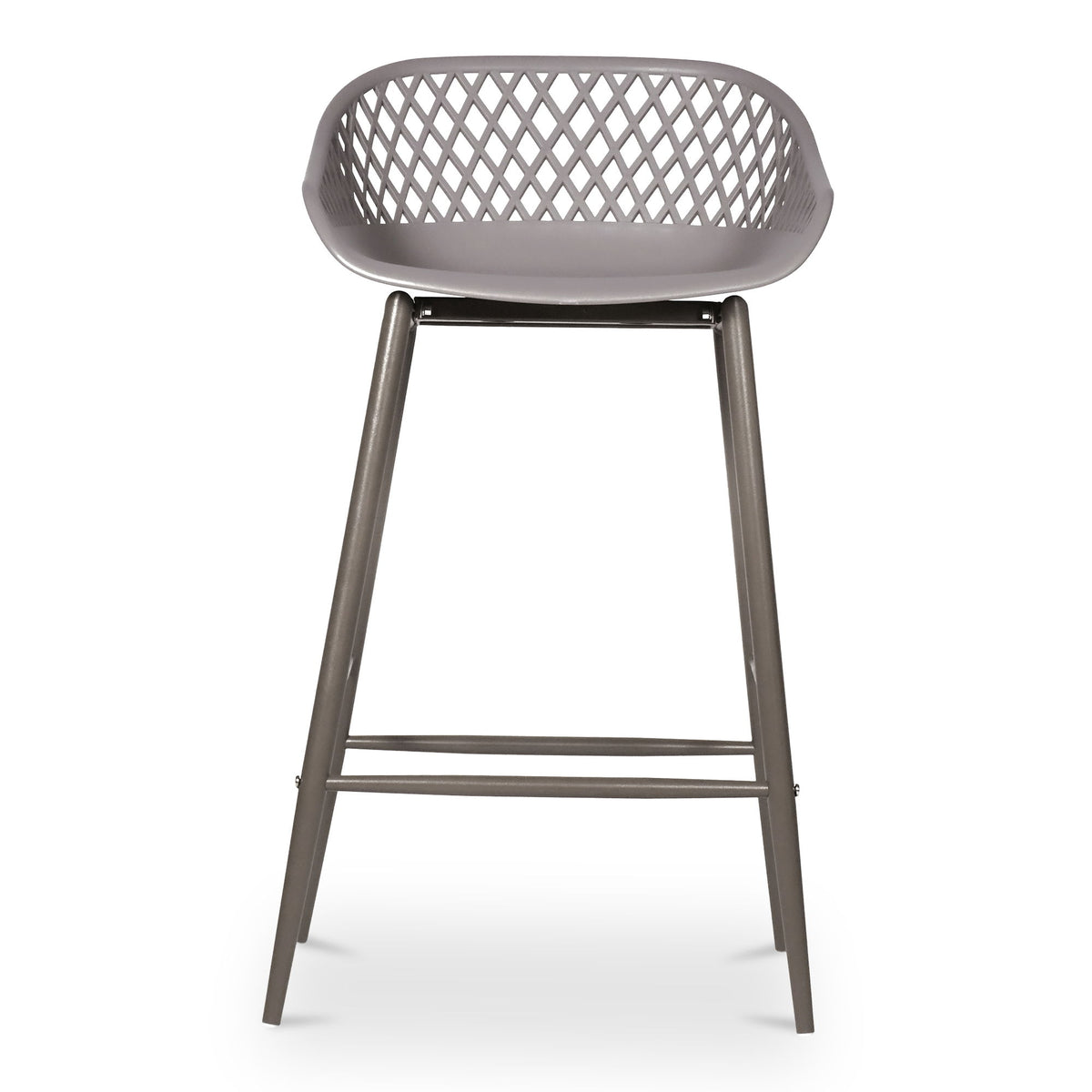 Piazza - Outdoor Counter Stool (Set of 2) - Gray
