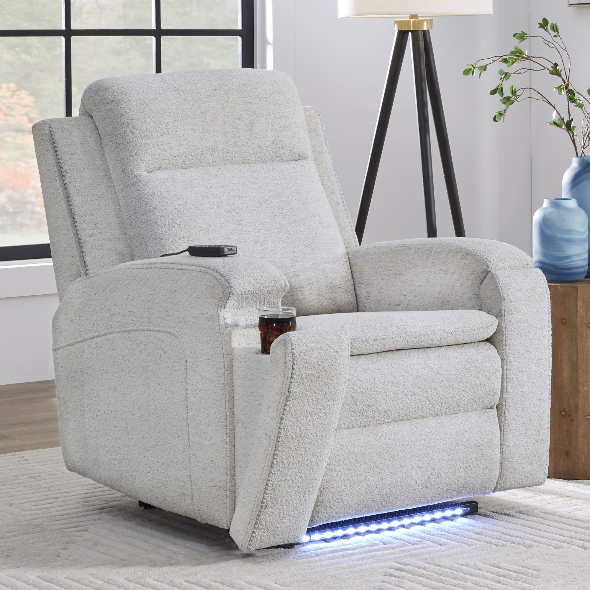 Armstrong - Power Recliner With Heat, Massage And Auto-Glide
