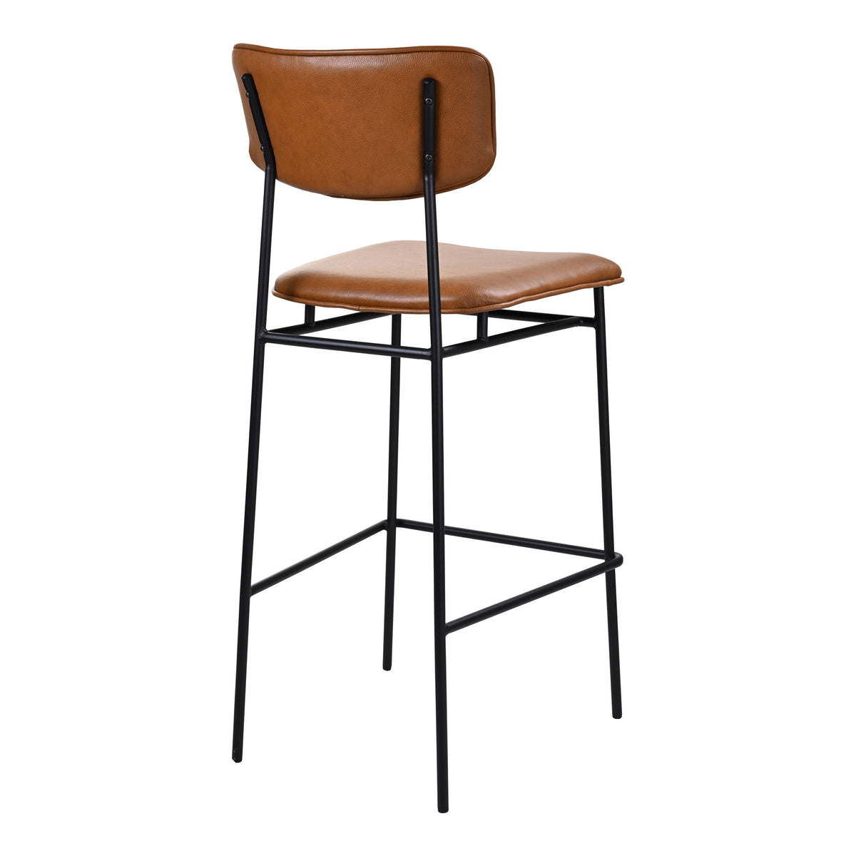 Sailor - Leather Bar Stool - Dark Brown