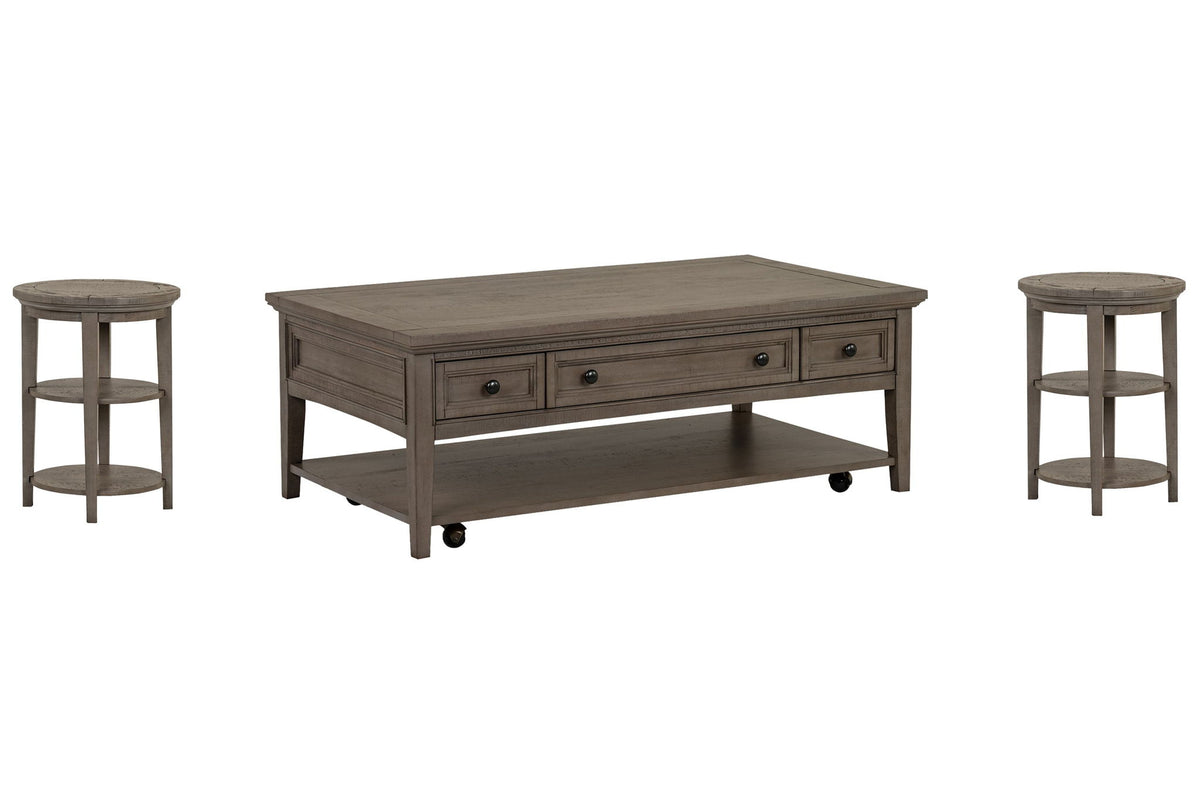 Paxton Place - Rectangular Caster Cocktail Table Set