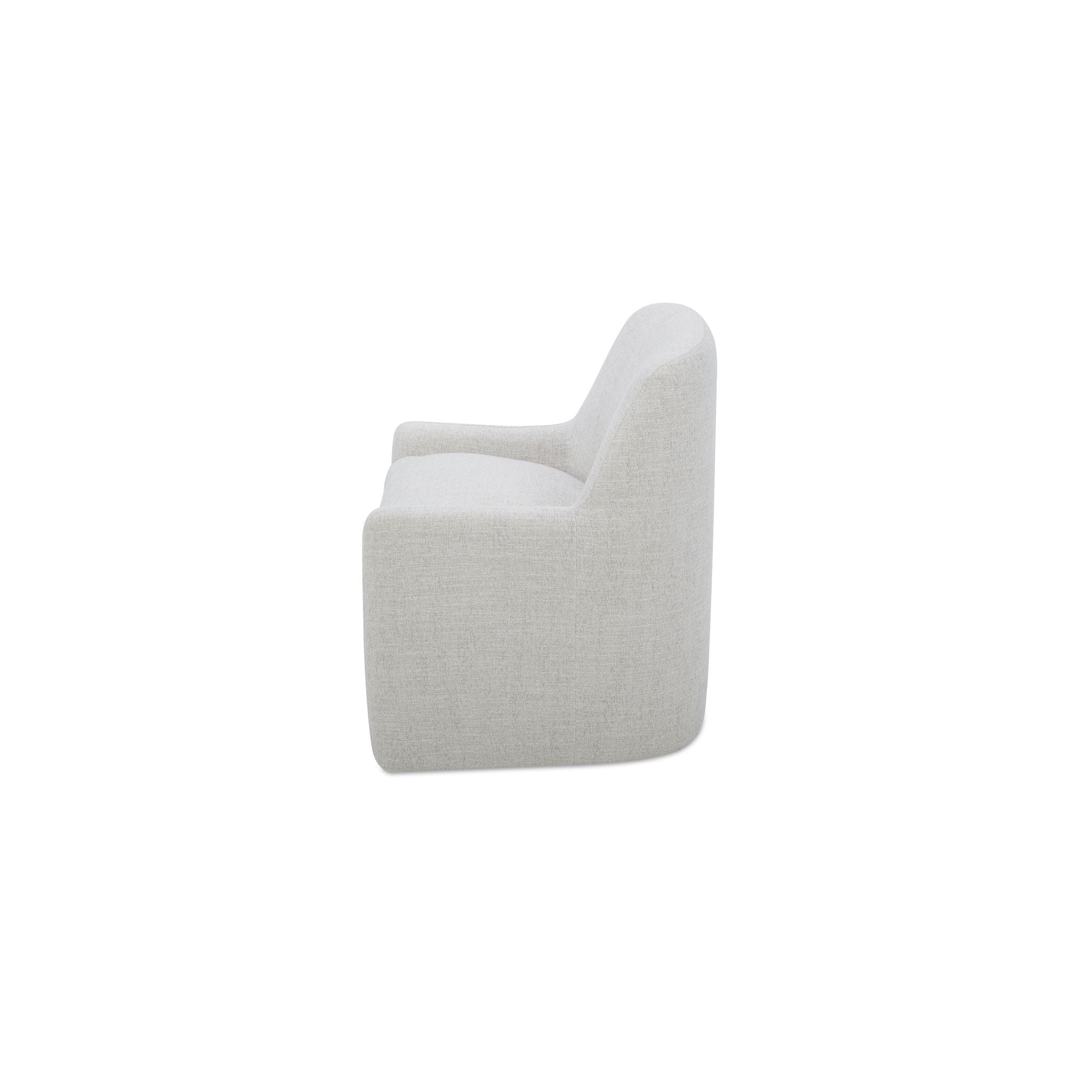 Maisie - Rolling Dining Chair - Flecked Oat