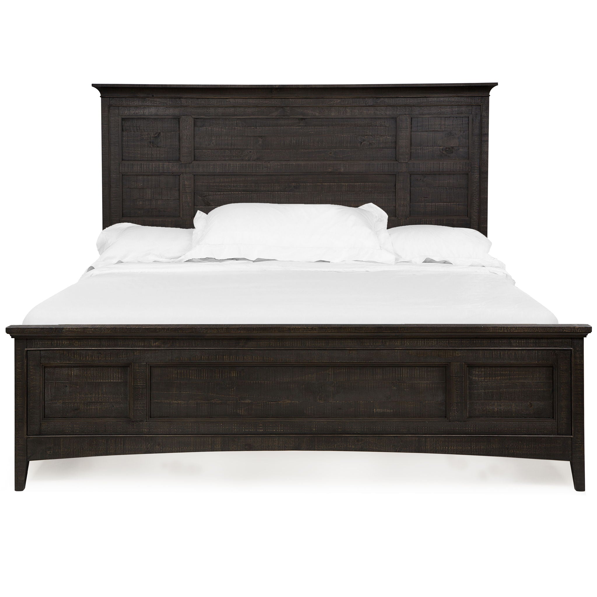 Westley Falls - Complete California King Panel Bed With Regular Rails - Graphite