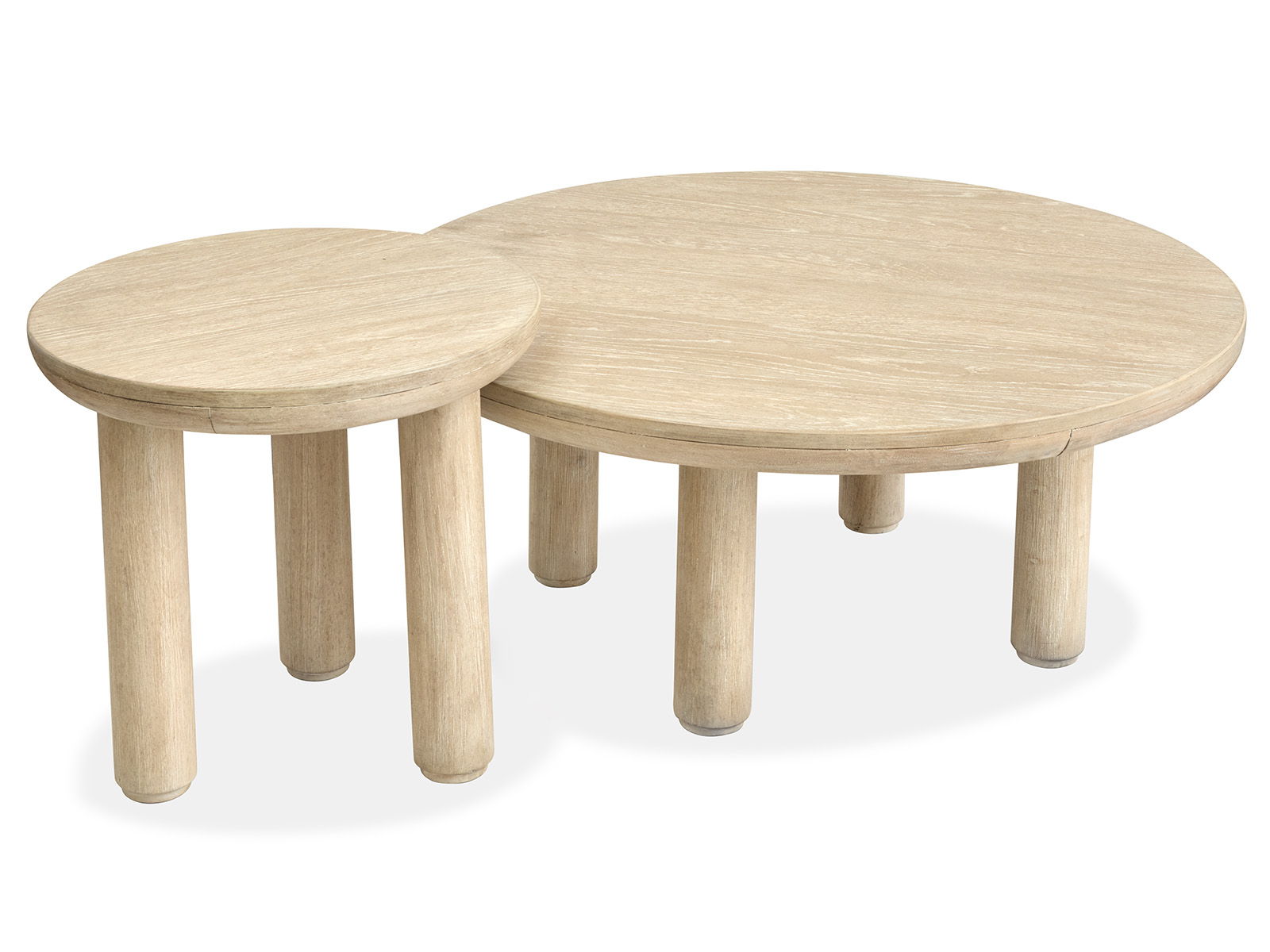 Sunset Cove - Nesting Cocktail Table With Casters - Sanibel Brown