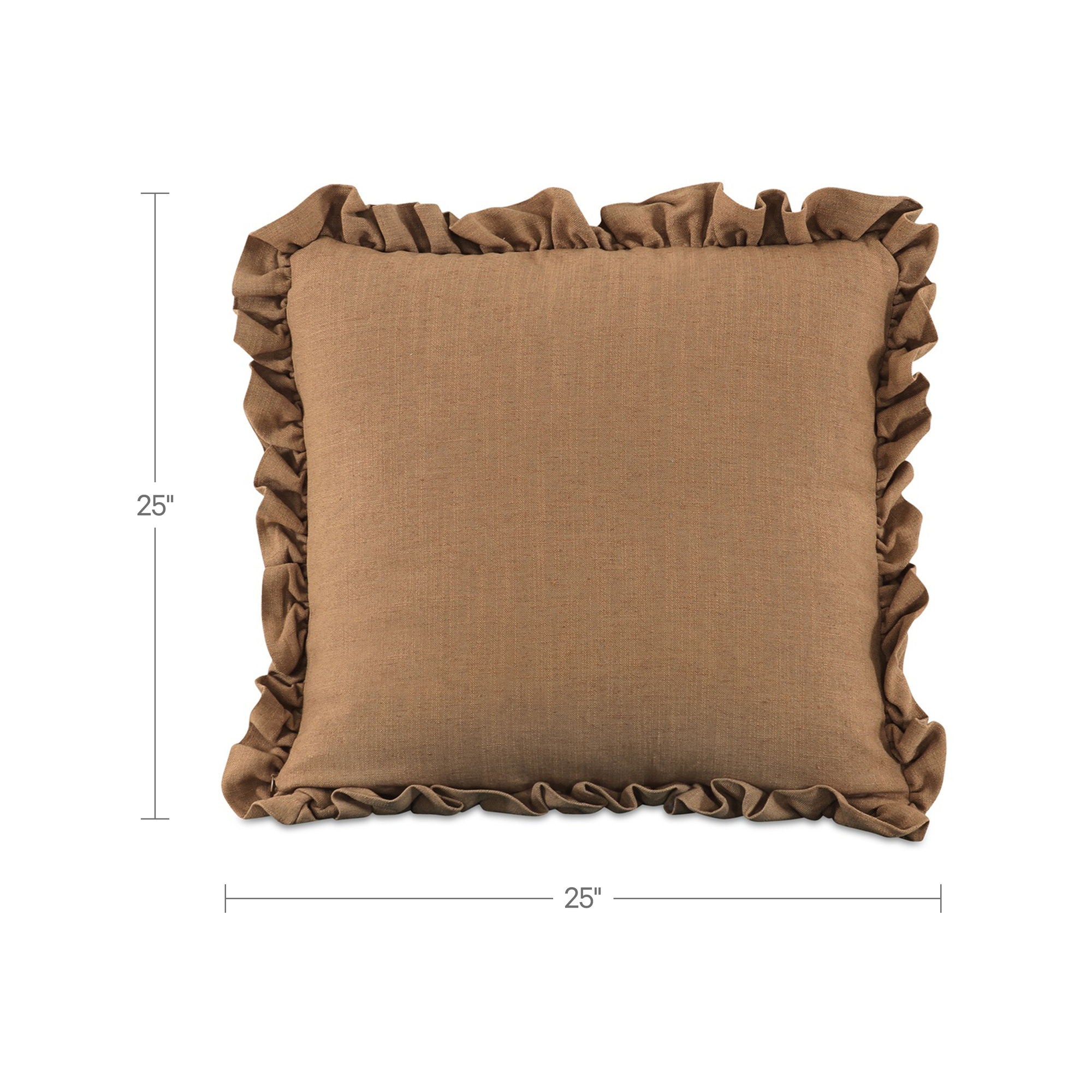 Betty - 25" Cushion Ginger - Brown