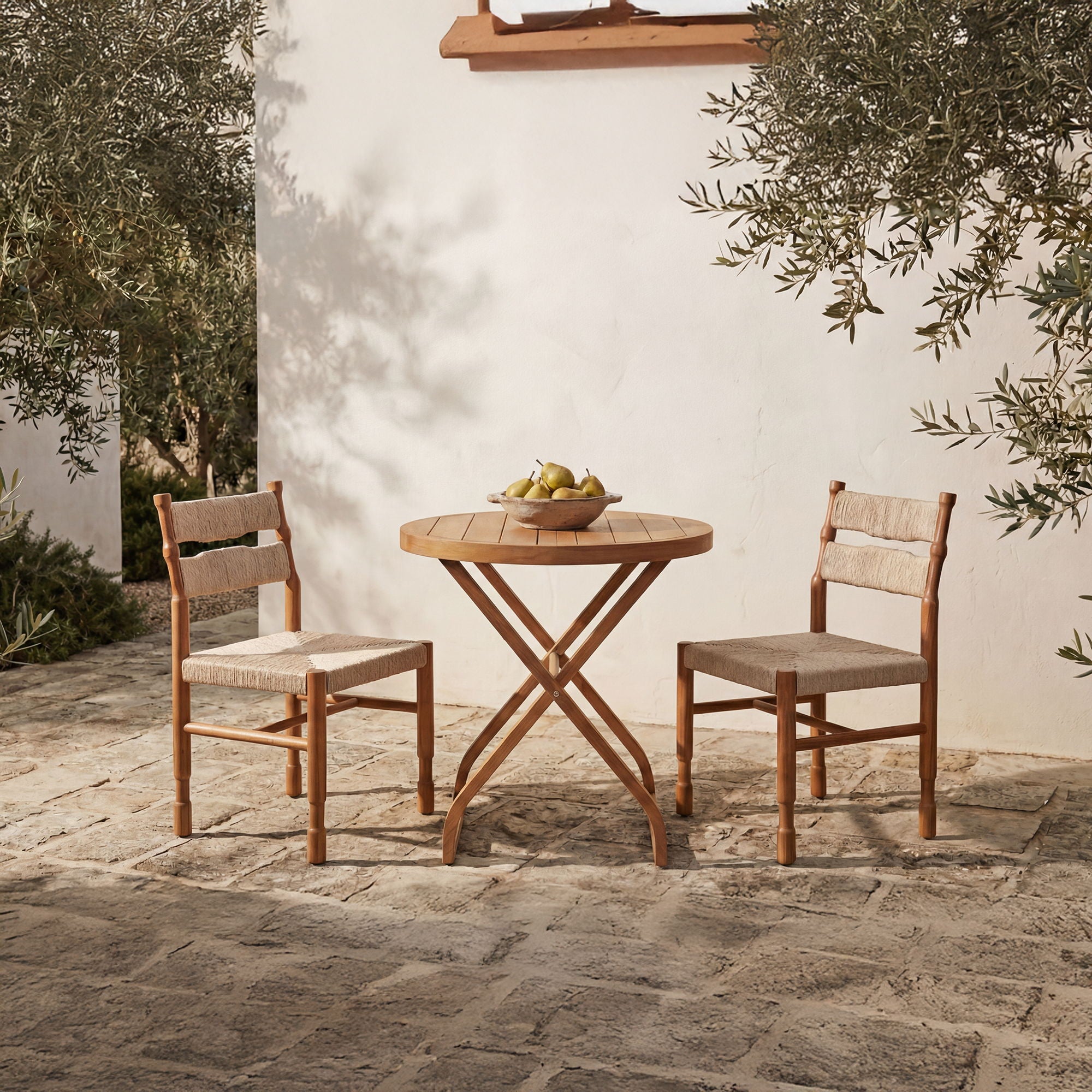 Raf - Outdoor Dining Chair (Set of 2) - Natural