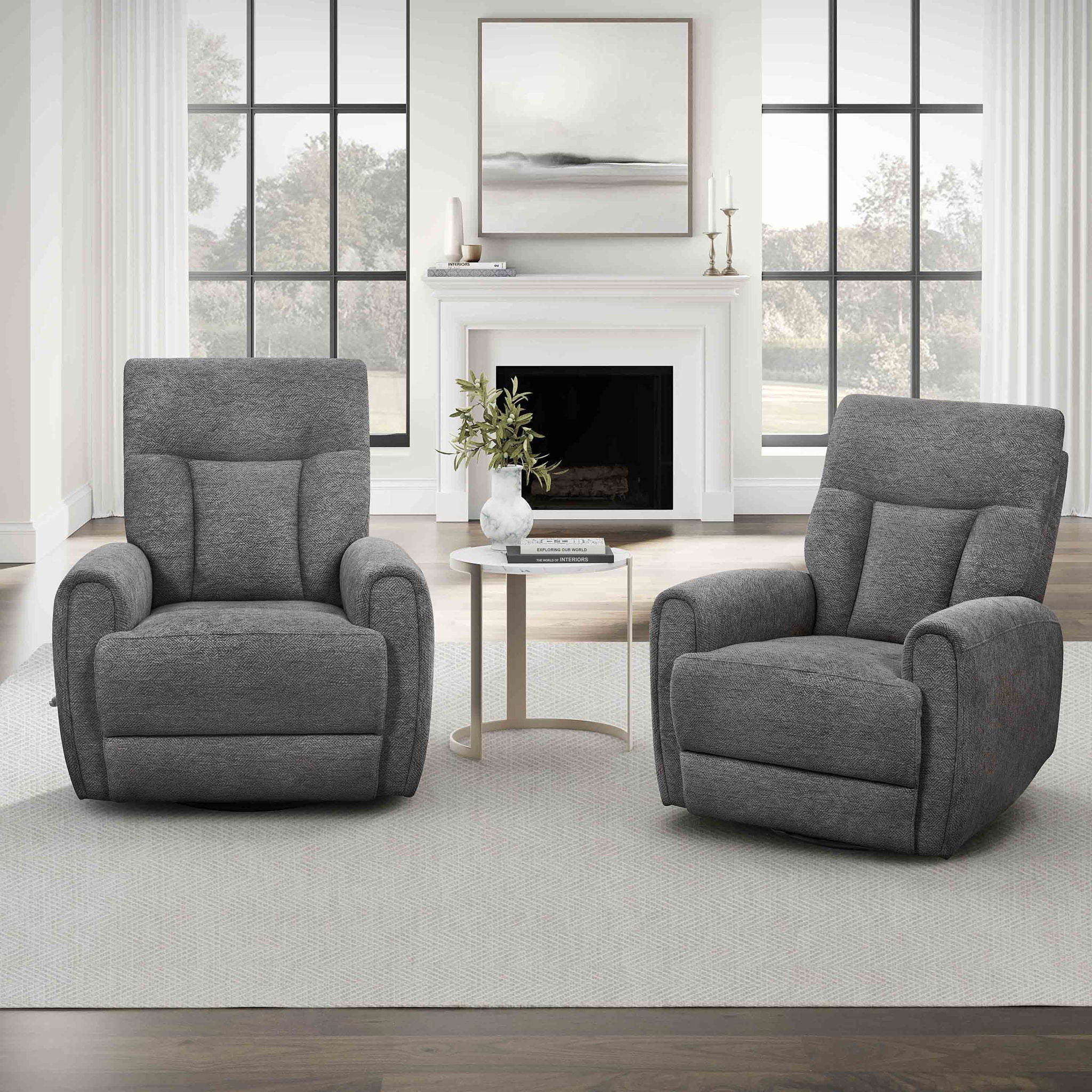 Natalia - Manual Swivel Glider Recliner (Set of 2)