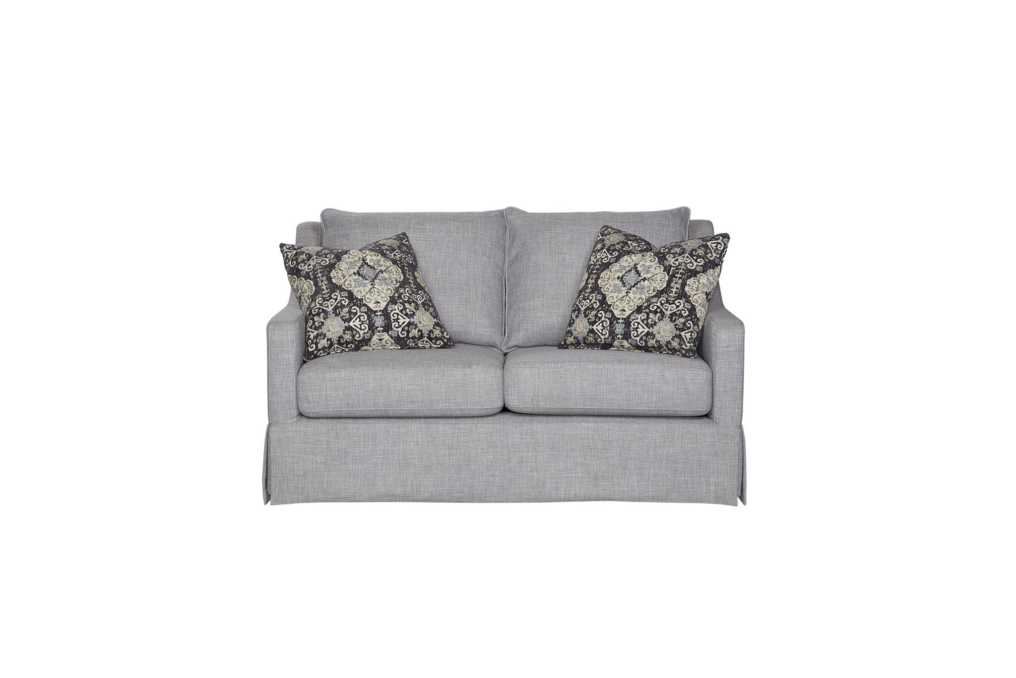 Citrus Heights - Loveseat With 2 Pillows - Gray