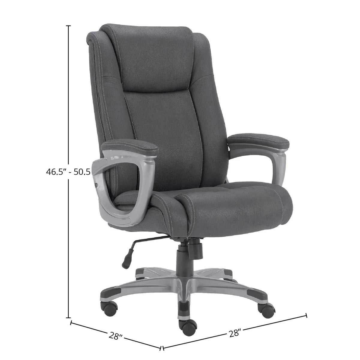 Dc#314Hd - Fabric Heavy Duty Desk Chair - Charcoal