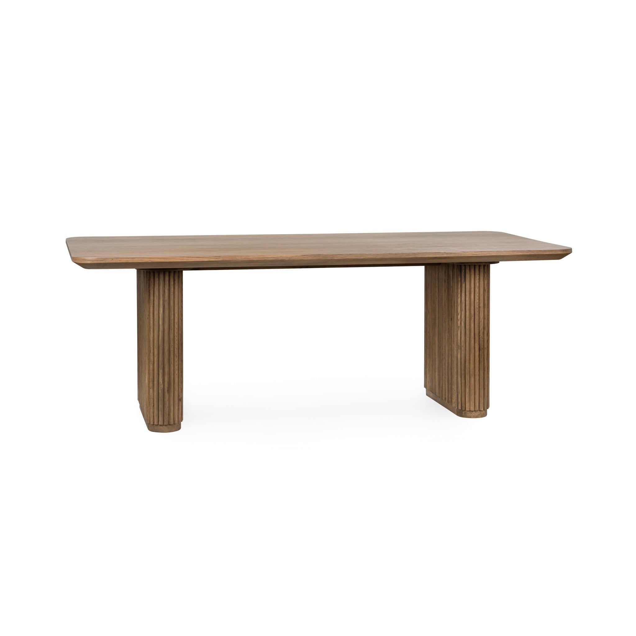 Vander - Oak Wood 84" Dining Table