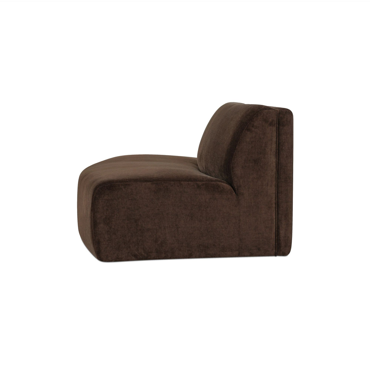 Naomi - Convex Sofa - Dark Brown