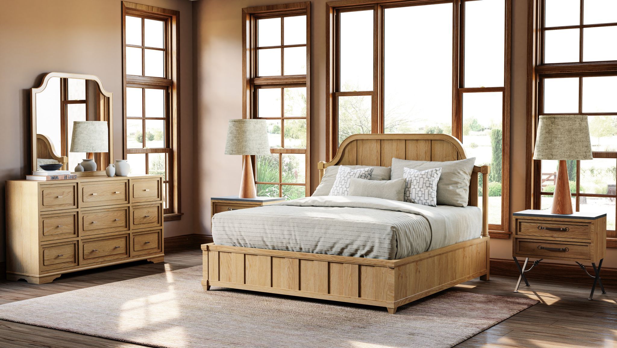 Tarrington - Planked Panel Bed