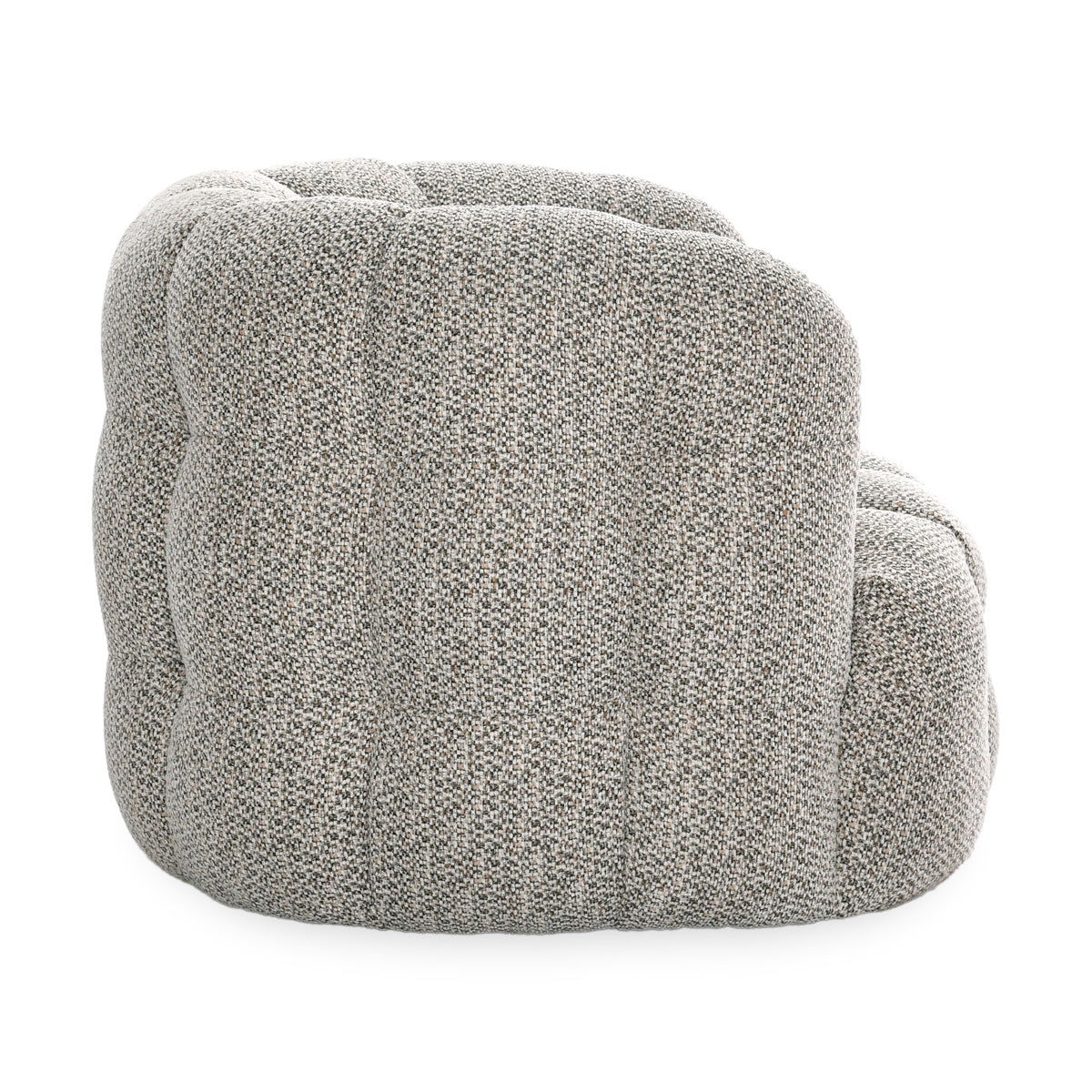 Walter - Upholstered Swivel Chair - Heathered Gray