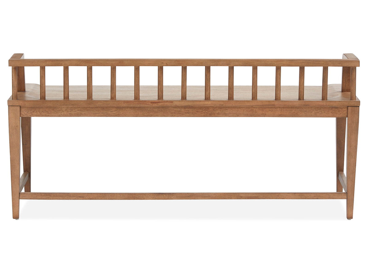 Lindon - Arm Bench With Low Back - Light Brown