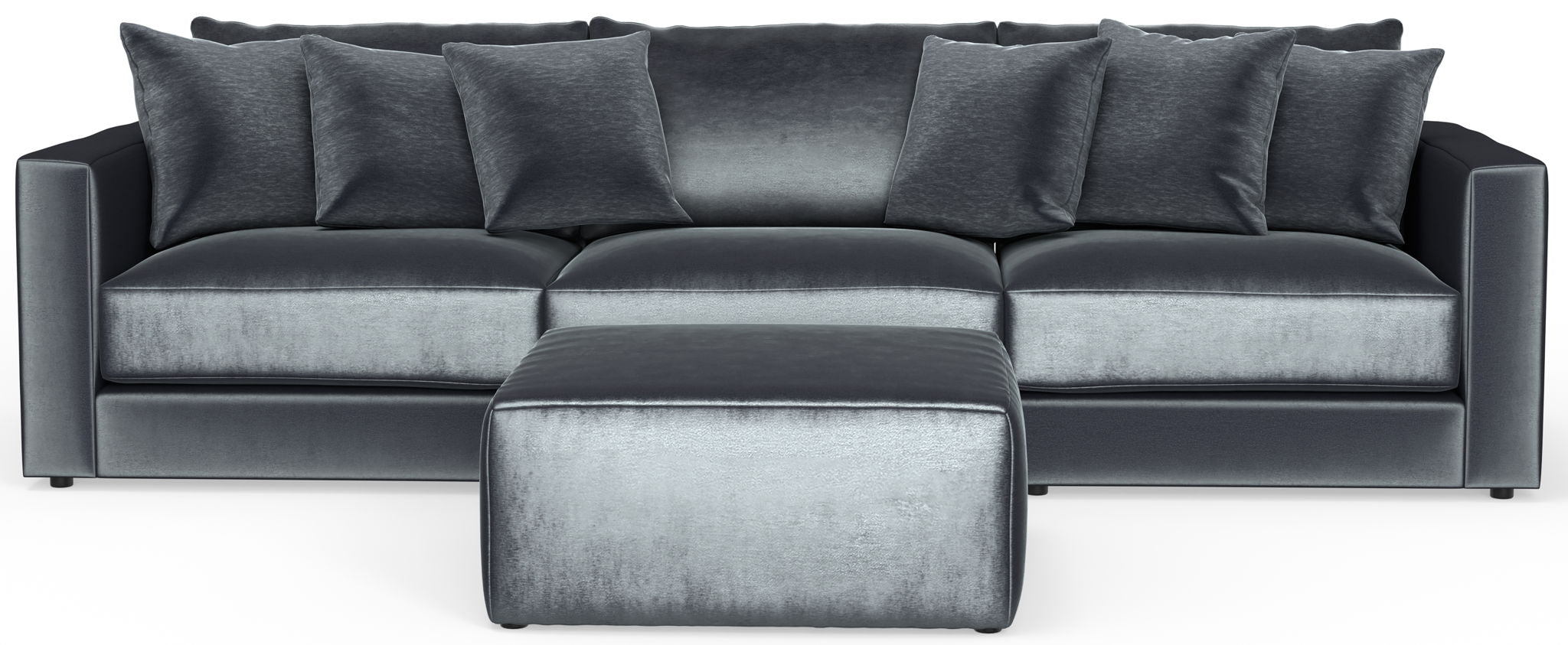 Remington - Modular Sofa And Cocktail Ottoman - Slate