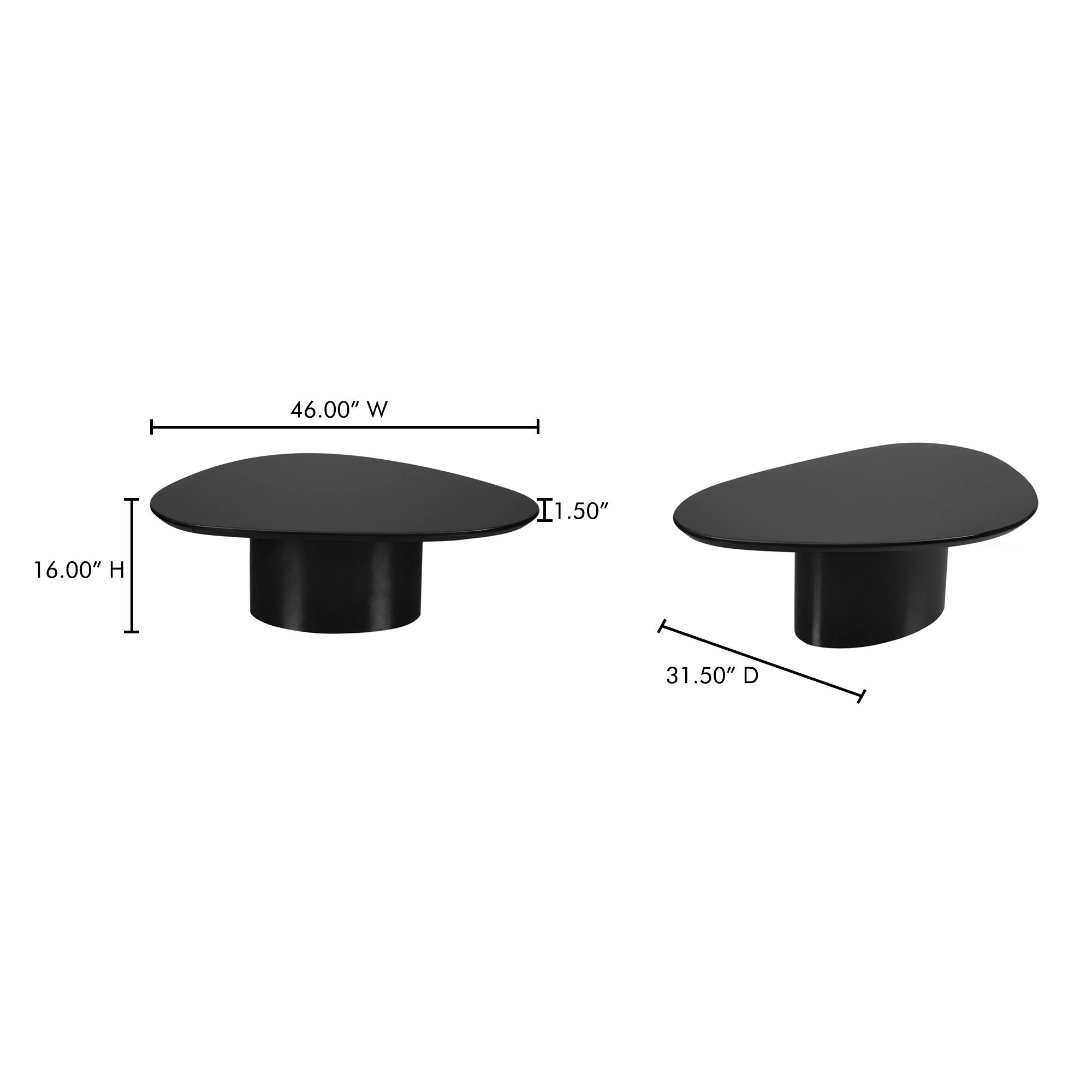Eden - Coffee Table - Black Lacquer