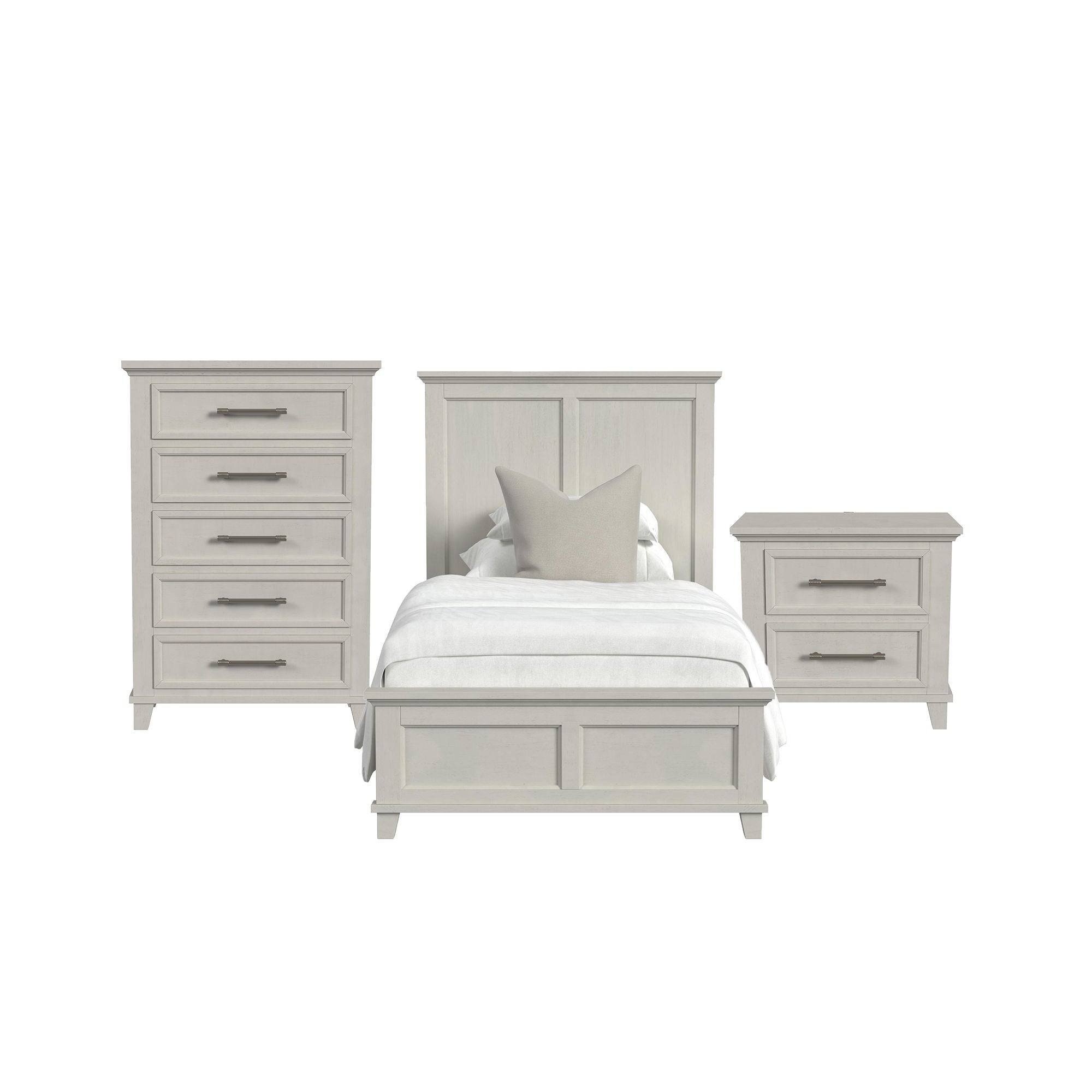 Canterbury - Twin Panel 3 Piece Bedroom Set - Ivory