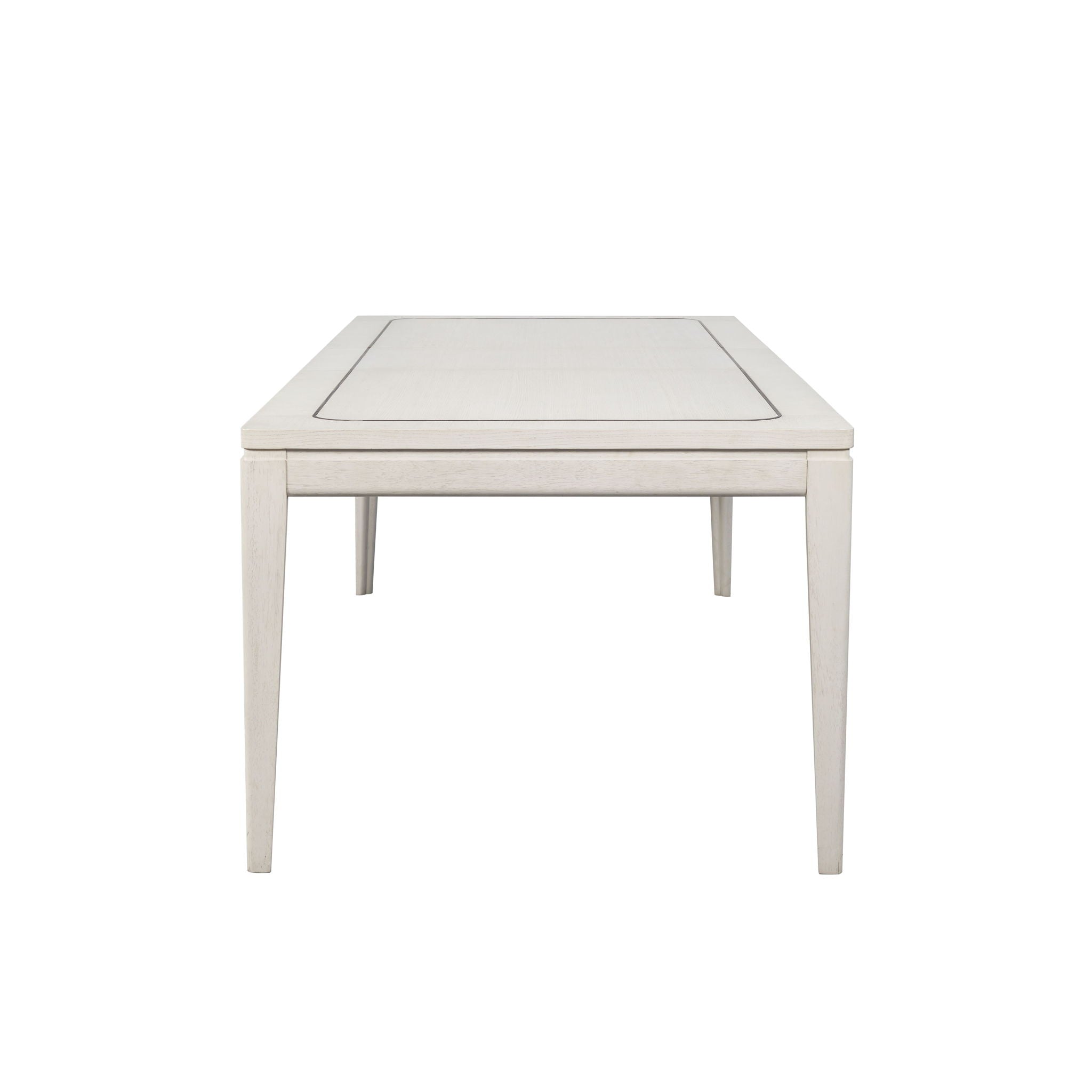 Trilogy - Dining Table With Metal Inlay - Vanilla