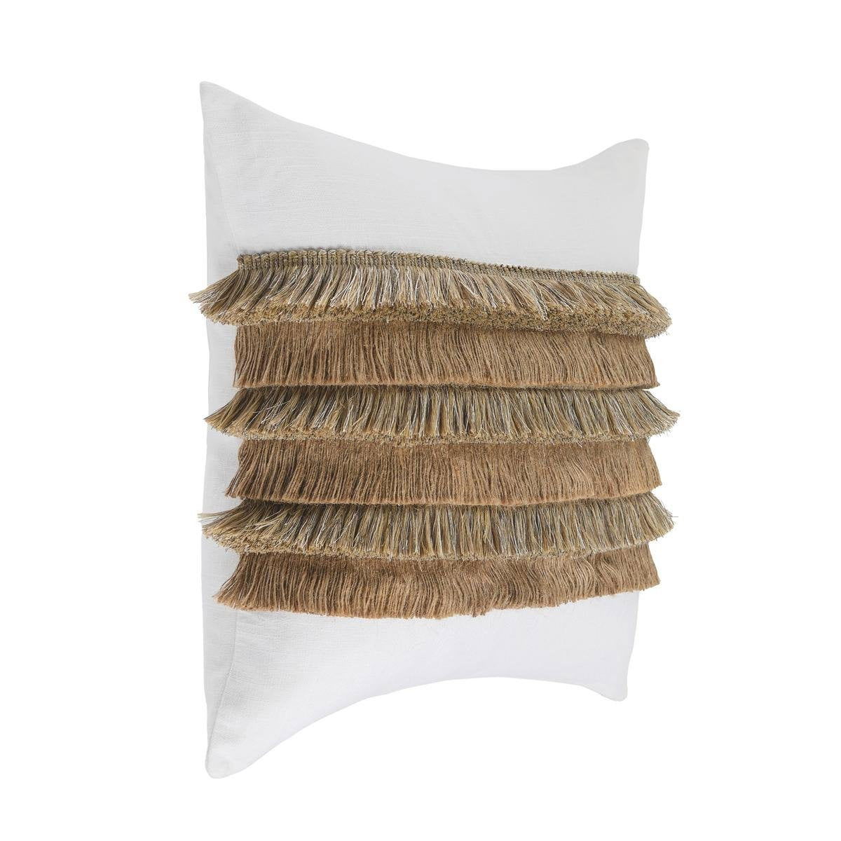 Radiant Oasis - 22" x 22" Safi Pillow - Ivory / Natural