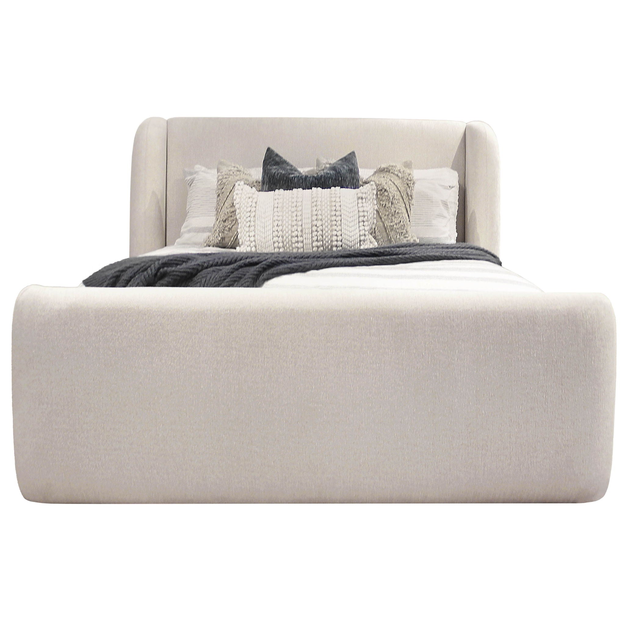 Shiloh - Wingback Upholstered Bed