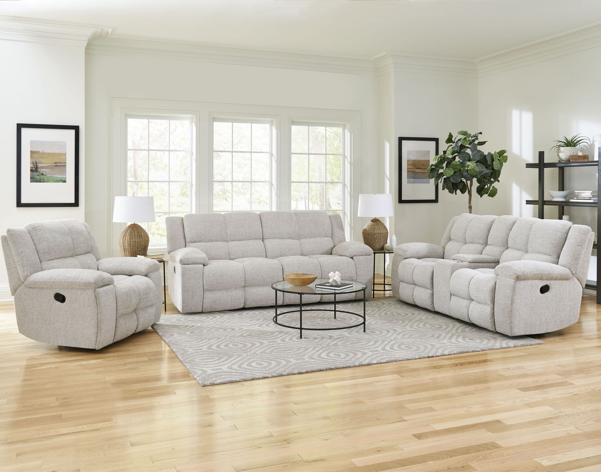 Buster - Manual Reclining Console Loveseat