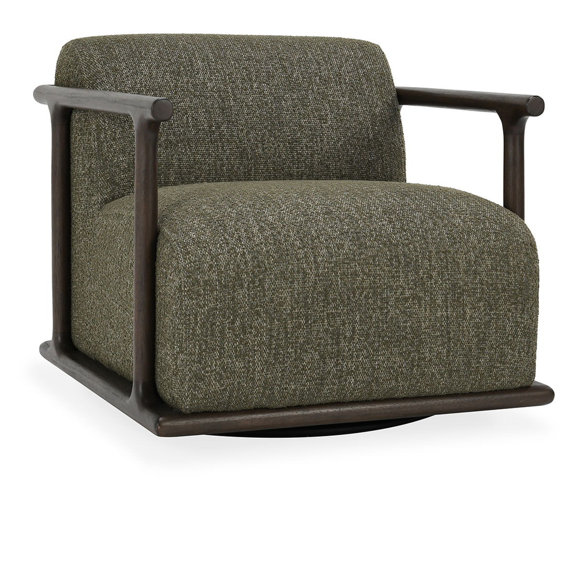 Lucia - Swivel Accent Chair - Kale Green