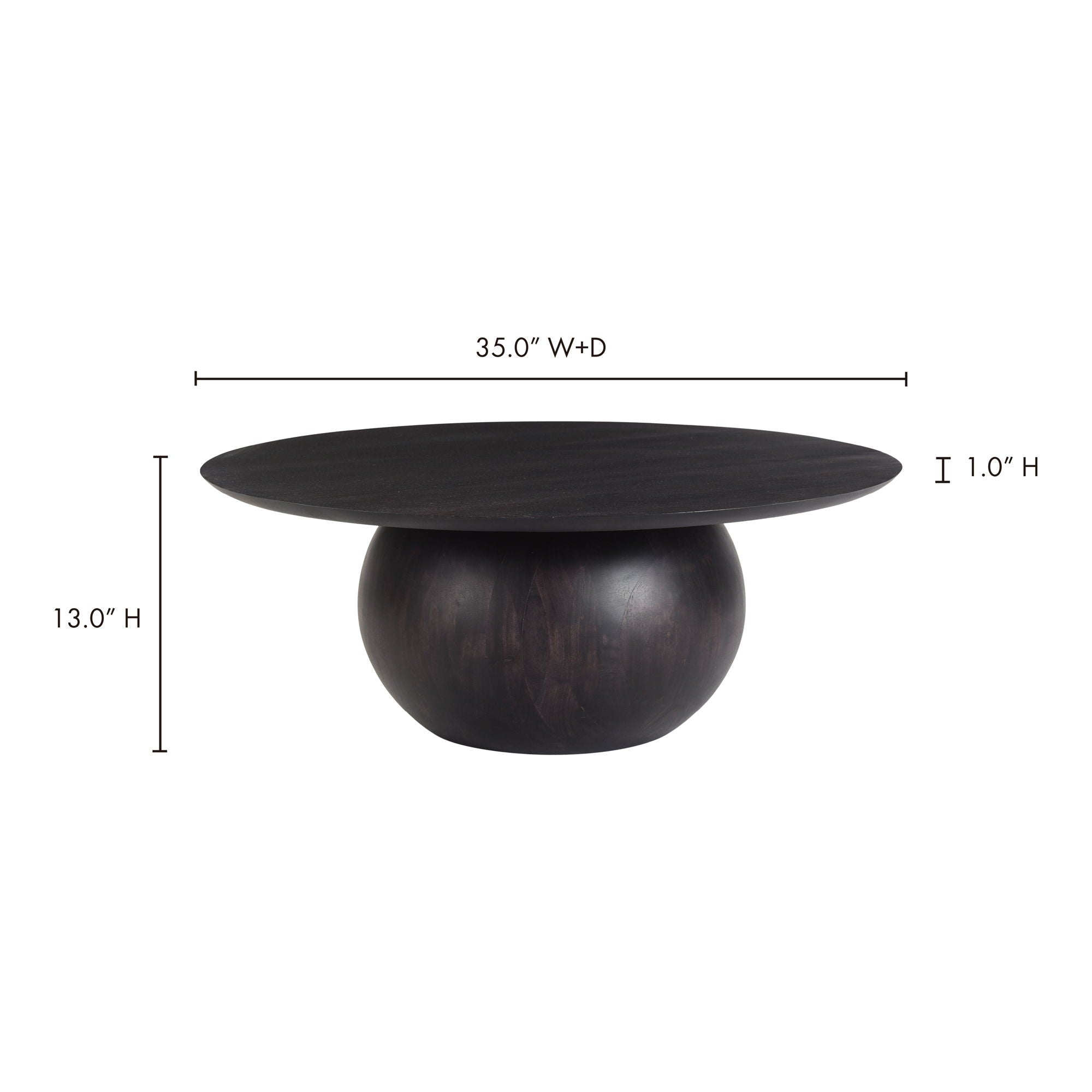 Bradbury - Coffee Table - Blackened Acacia