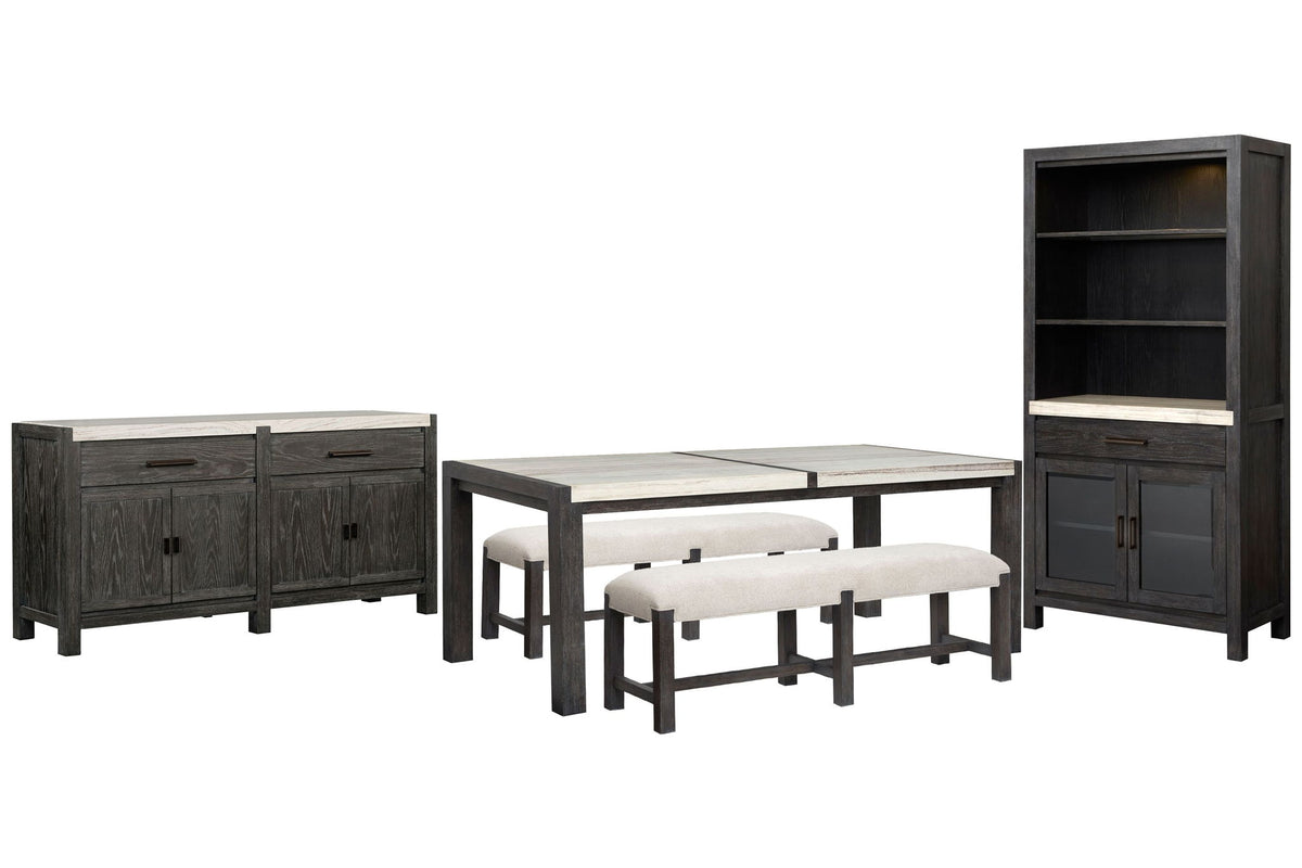 Plum Creek - 5 Piece Rectangular Dining Table Set